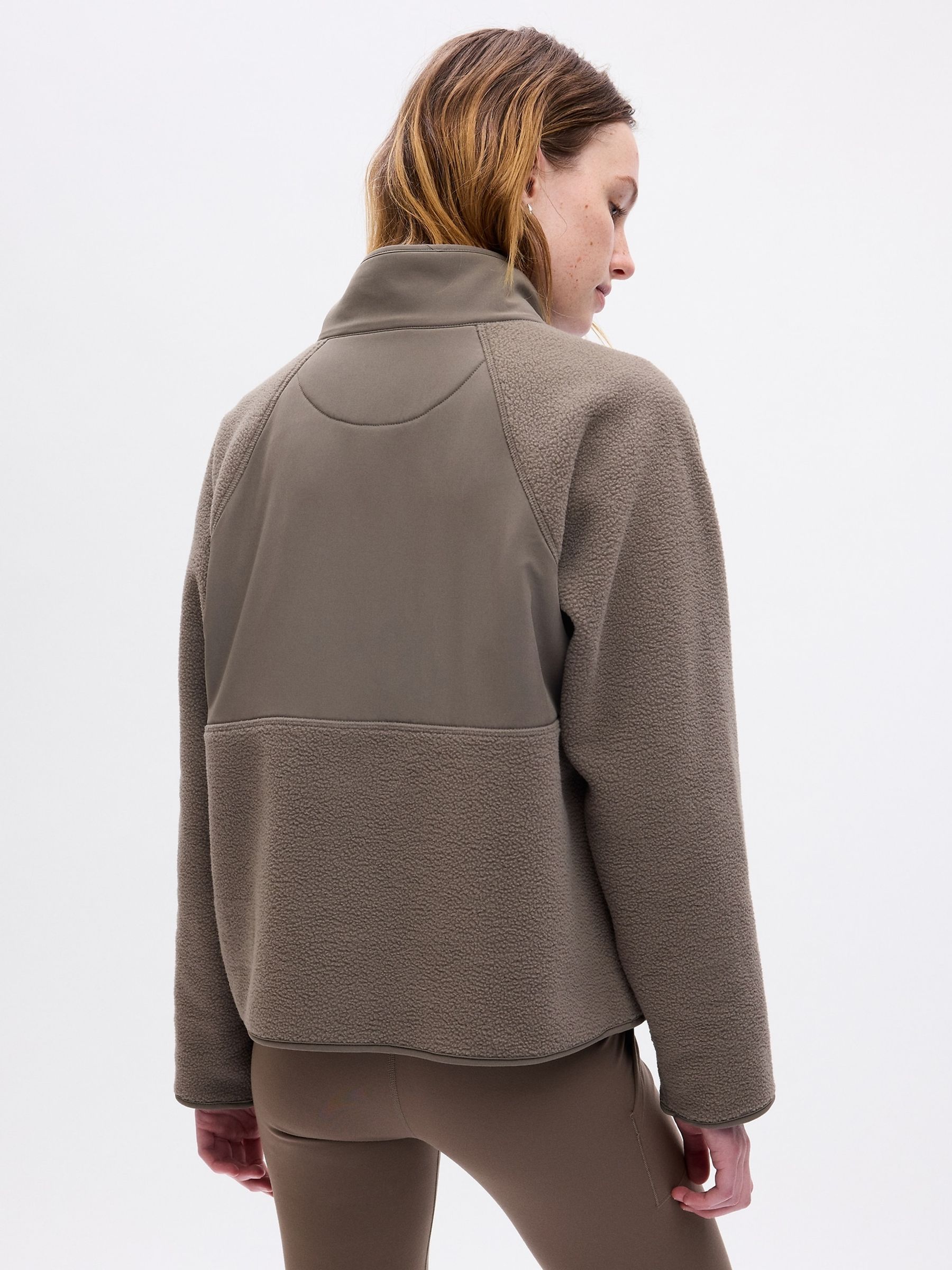 Brown Arctic Fleece Slim Fit Jacket - Image 2 of 2