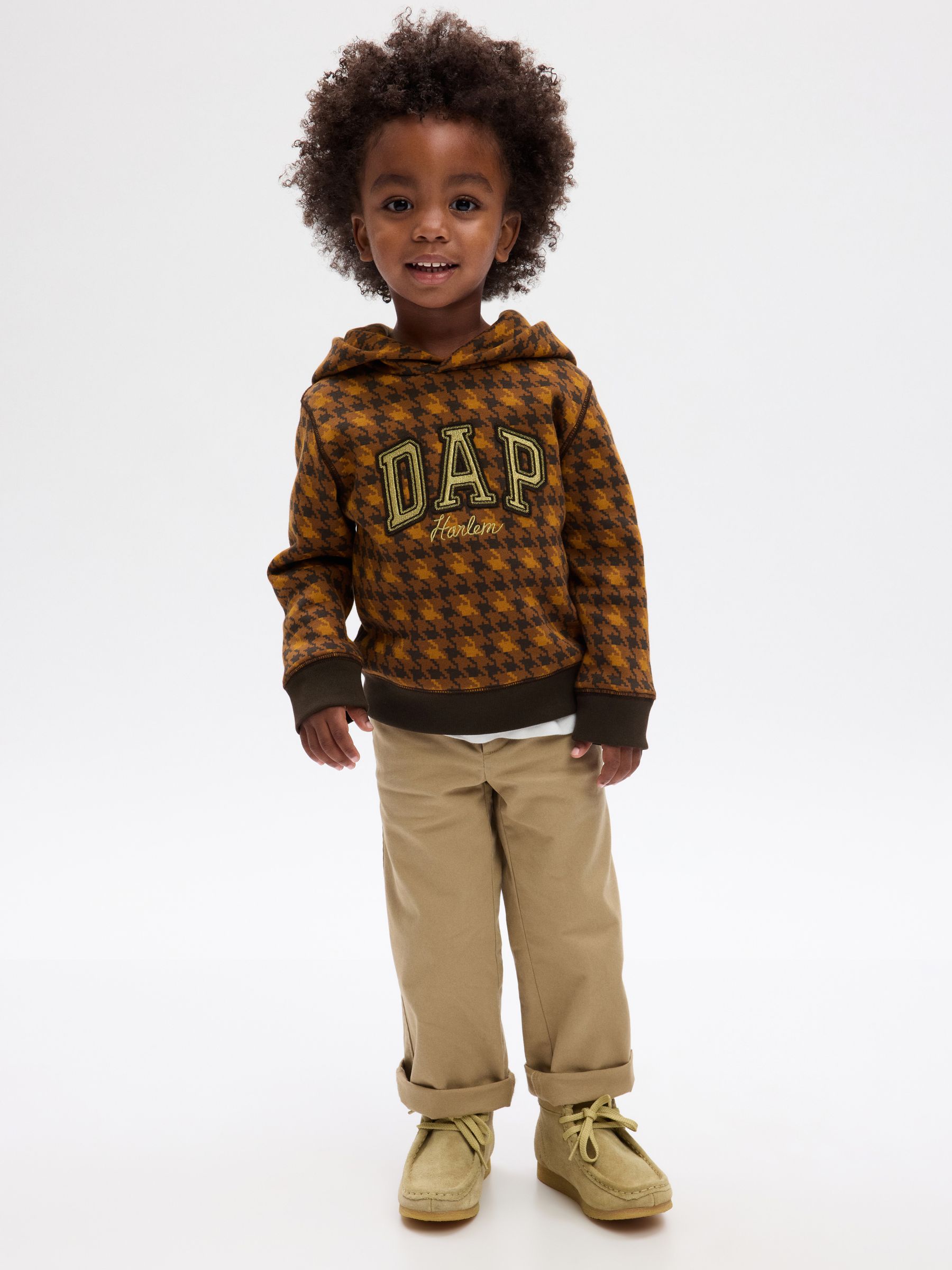 Brown Dapper Dan Toddler Logo Hoodie (12mths-5yrs) - Image 1 of 5