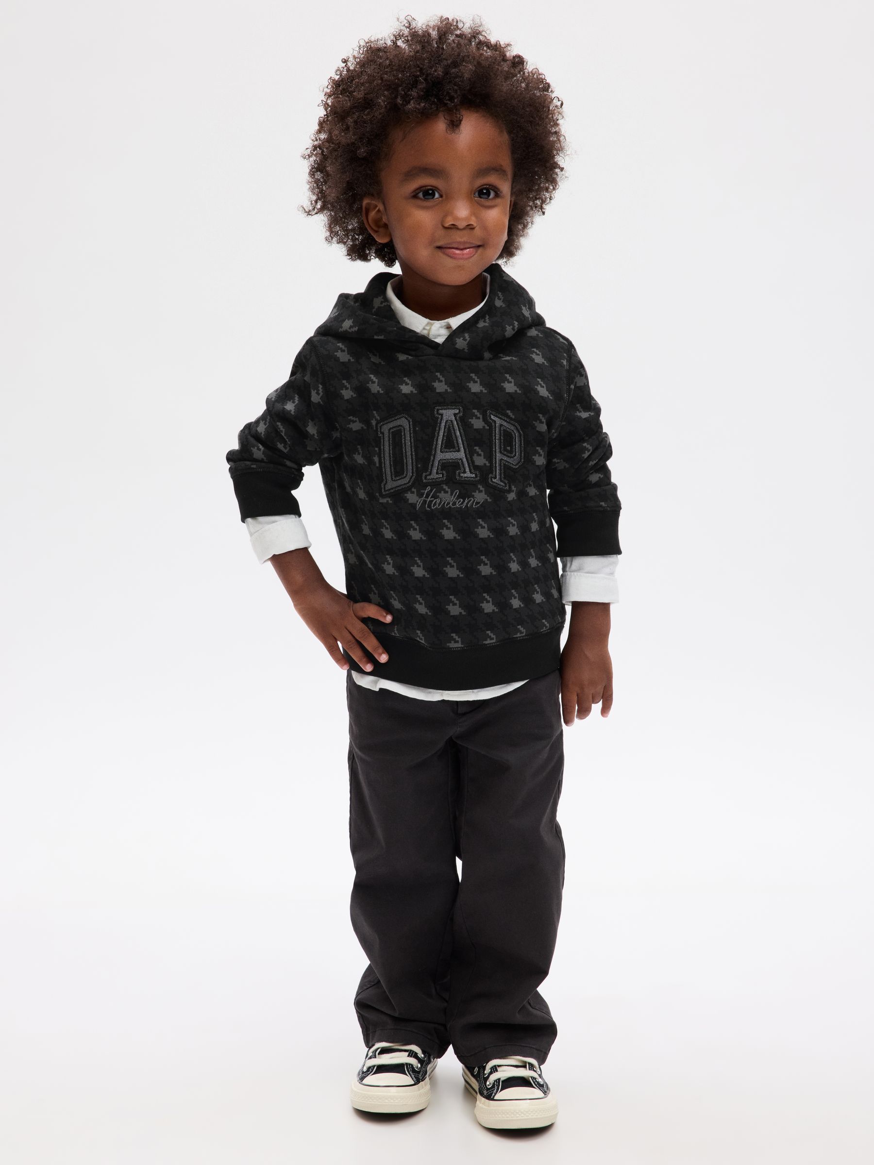 Grey Dapper Dan Toddler Logo Hoodie (12mths-5yrs) - Image 1 of 1