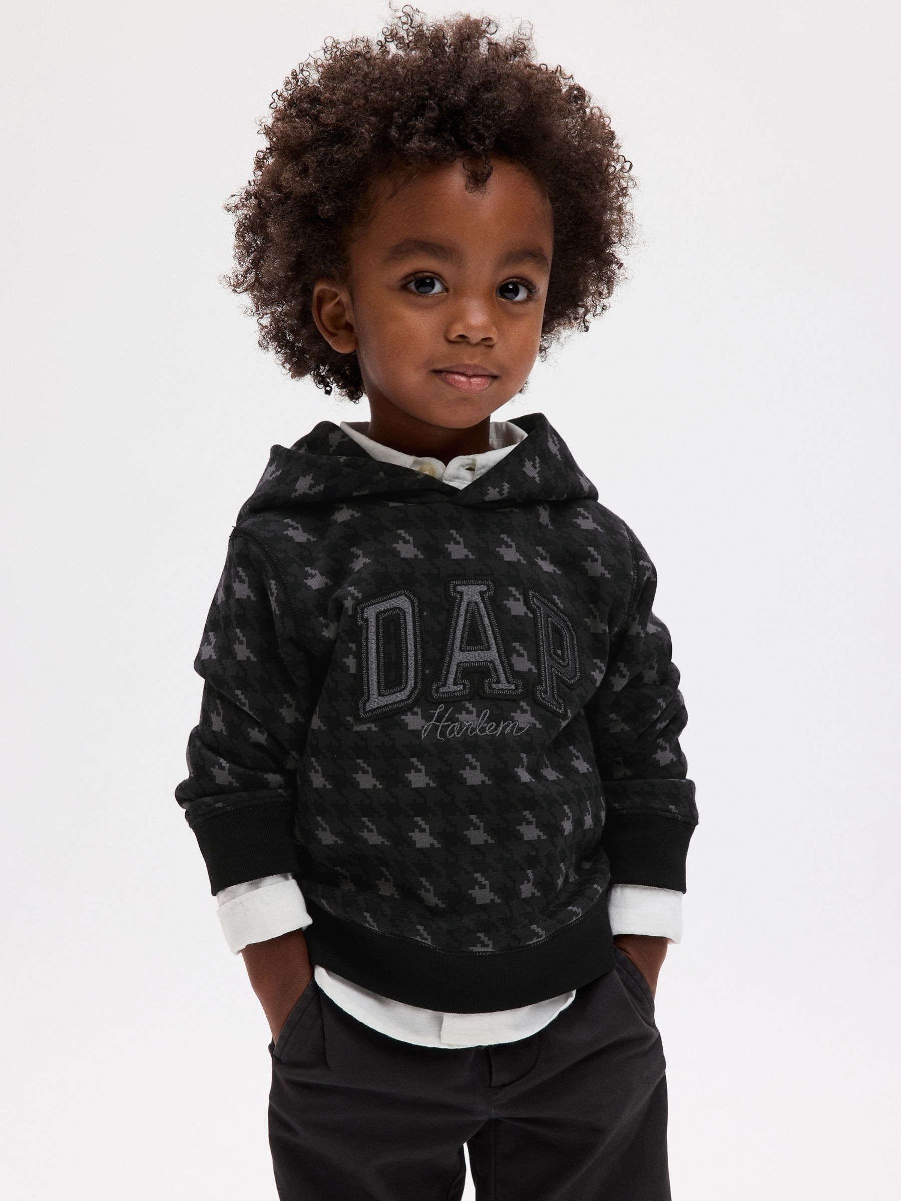Grey Dapper Dan Toddler Logo Hoodie (12mths-5yrs) - Image 3 of 5