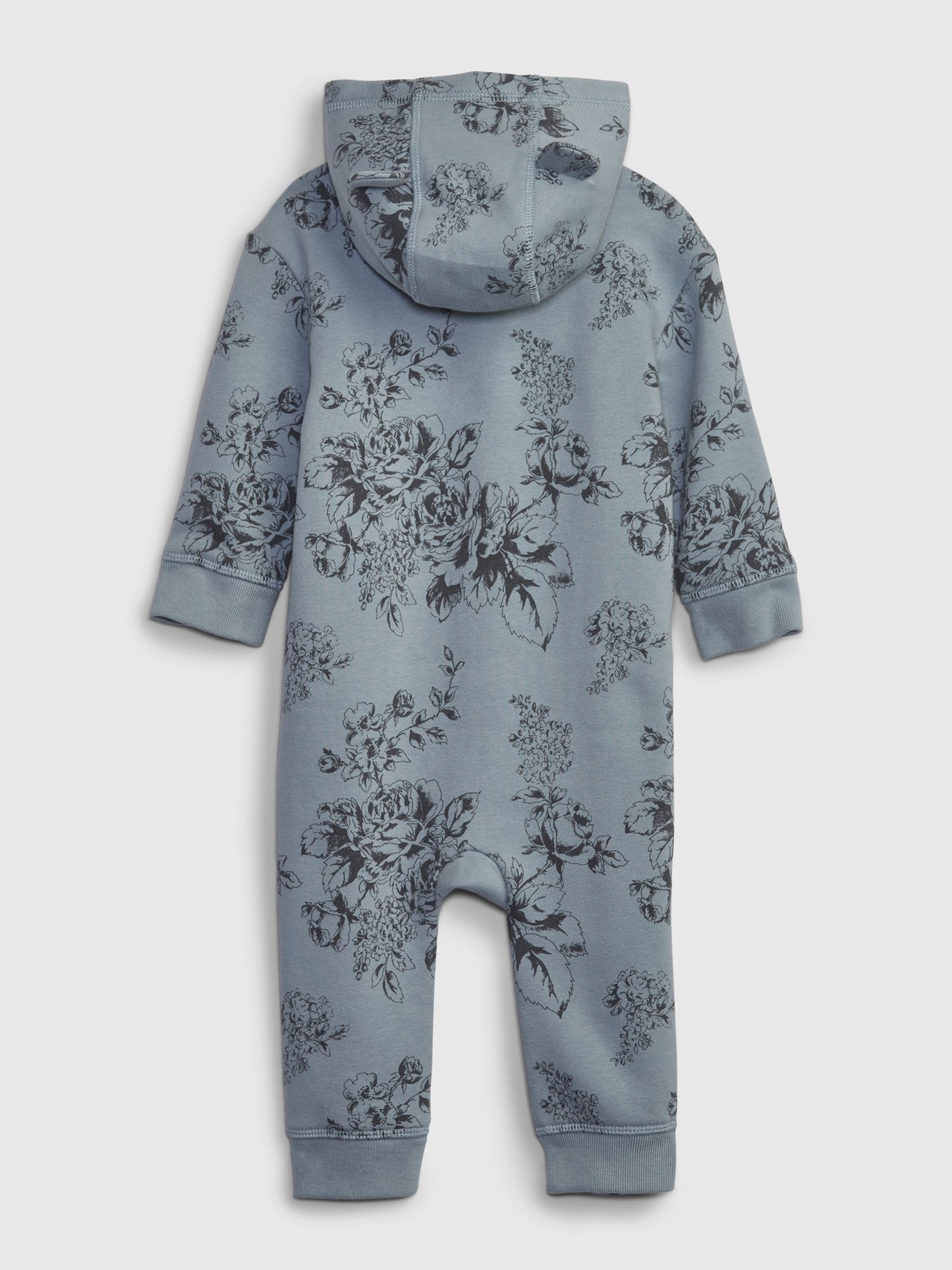 Blue Arch Logo Long Sleeve Hooded Sleepsuit (Newborn - 24mths) - Image 2 of 2