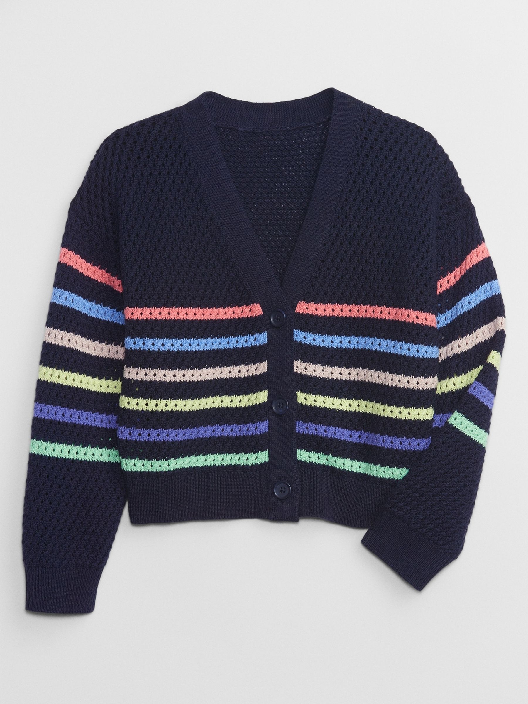 Blue Crochet Cardigan (4-13yrs) - Image 2 of 2