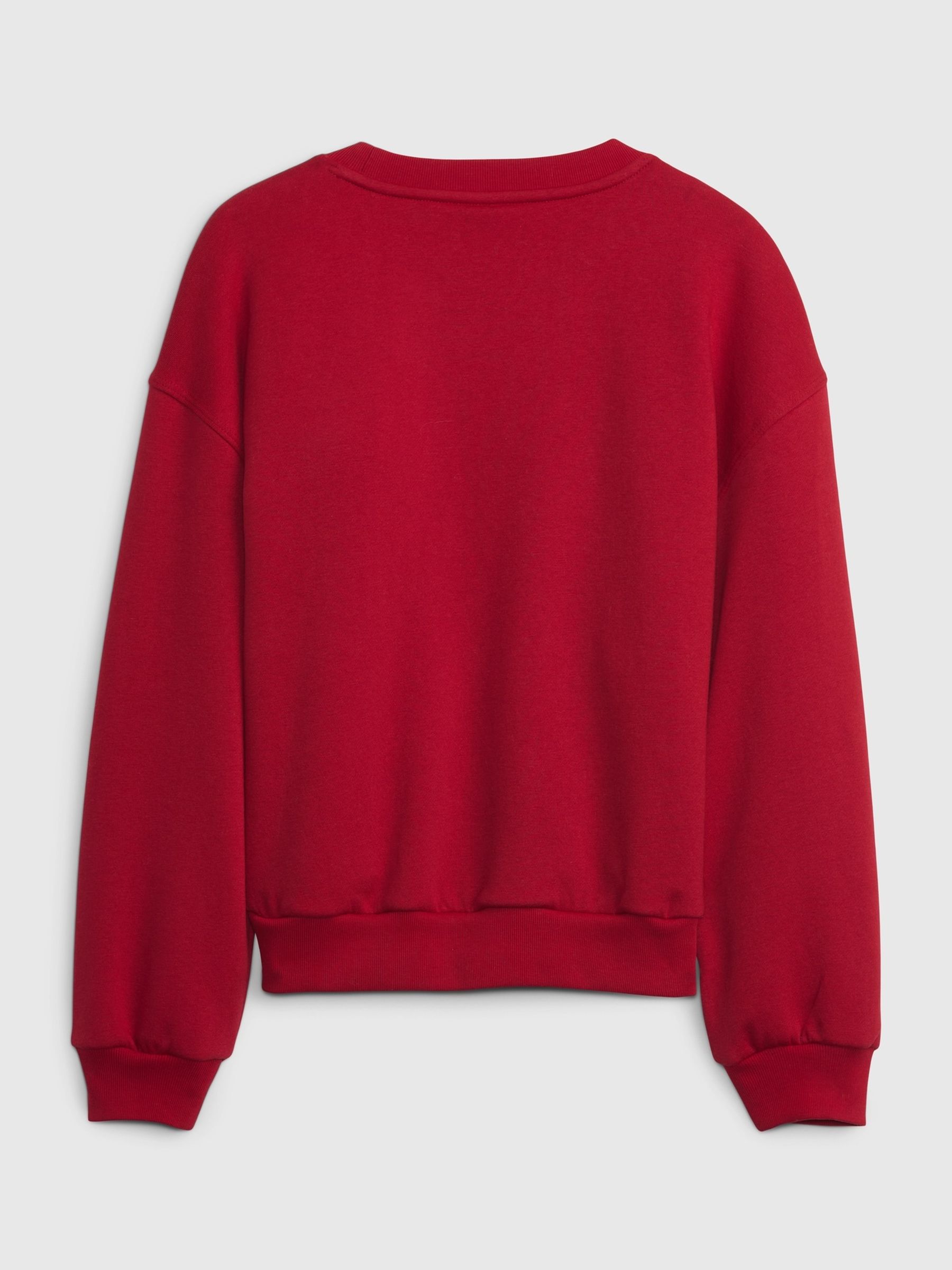 Red Rosette Crew Neck Long Sleeve Sweatshirt (4-13yrs) - Image 2 of 3