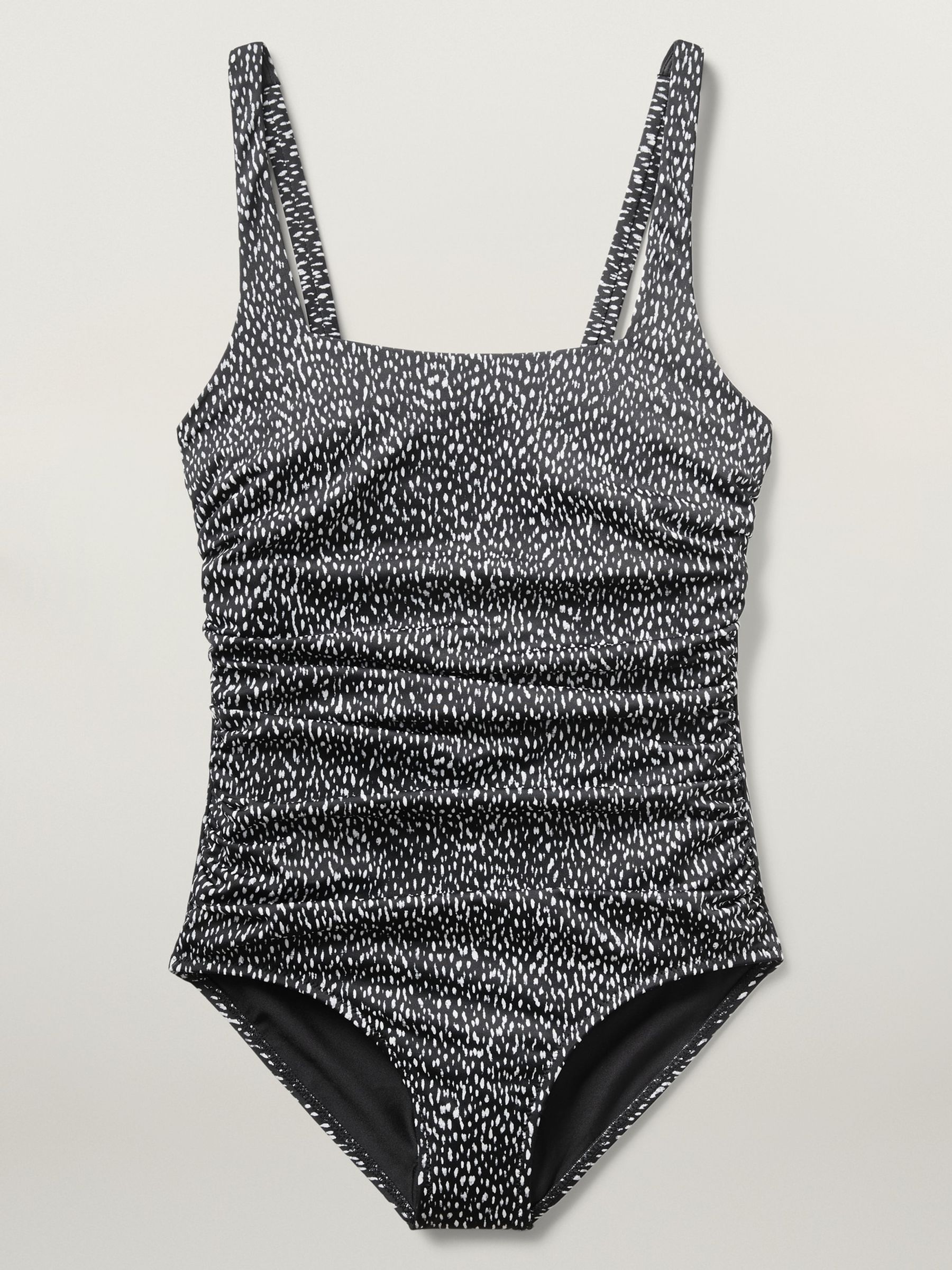 Athleta Black/White Square Neck One-Piece Swimsuit - Image 4 of 5