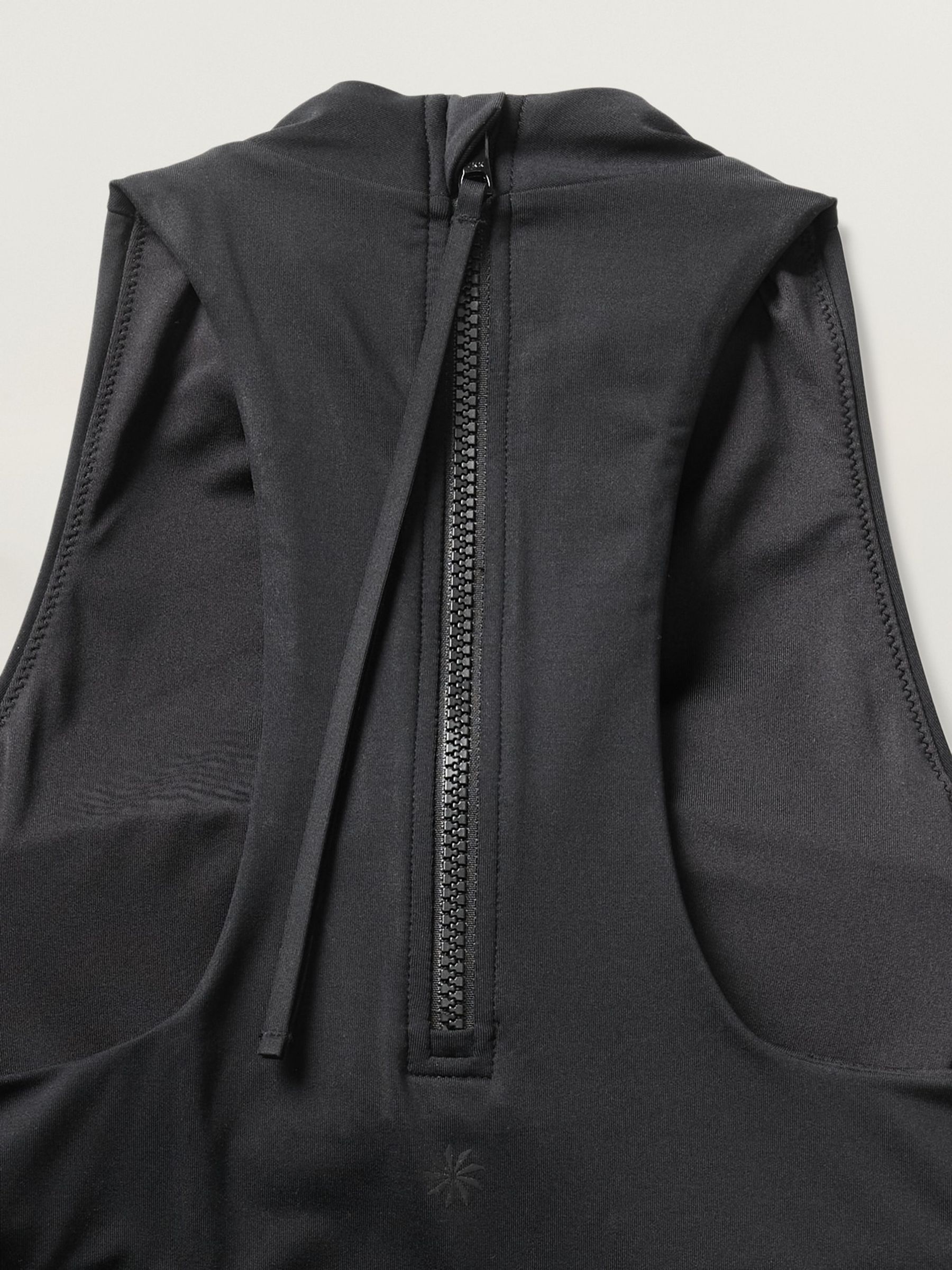 Athleta Black Maldives Sport Zip Tankini Swim Top - Image 5 of 5