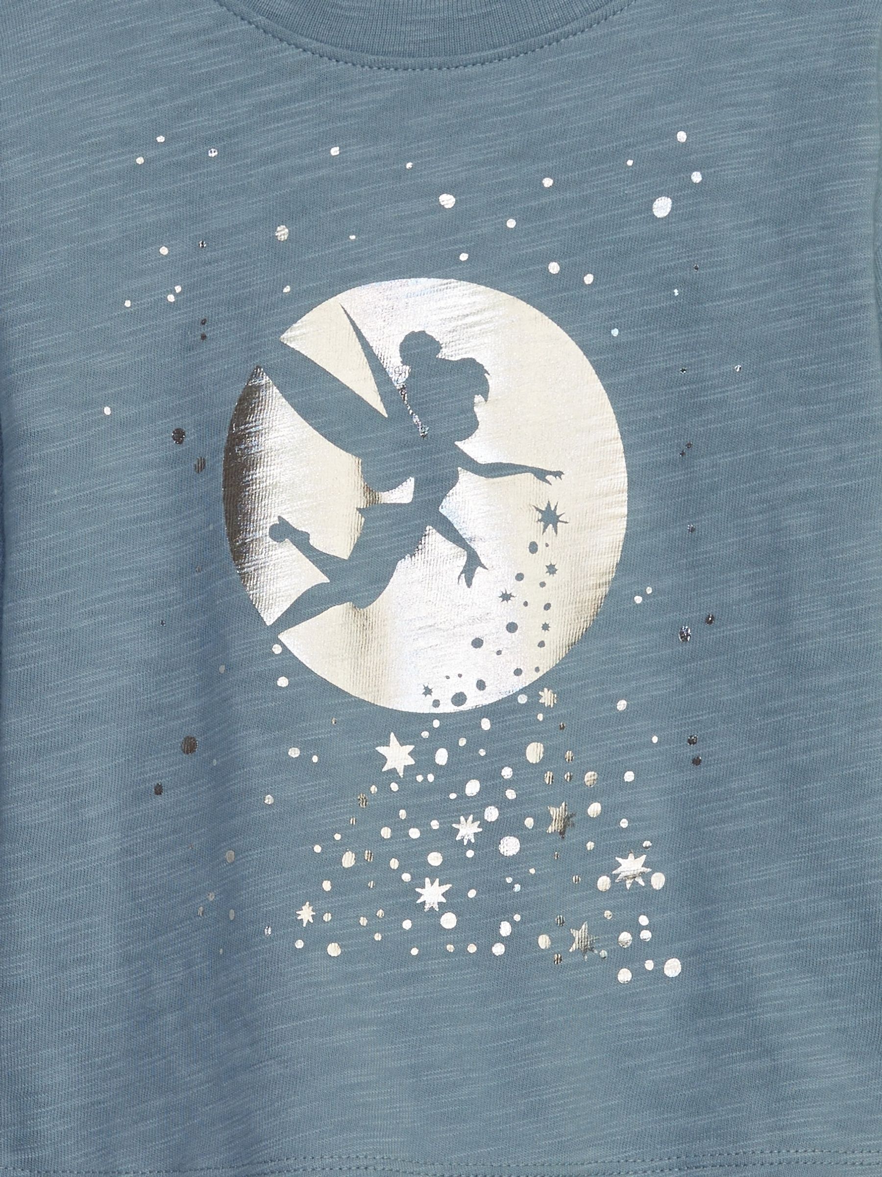 Blue Metallic Disney Graphic Long Sleeve Crew Neck T-Shirt (12mths-5yrs) - Image 3 of 3