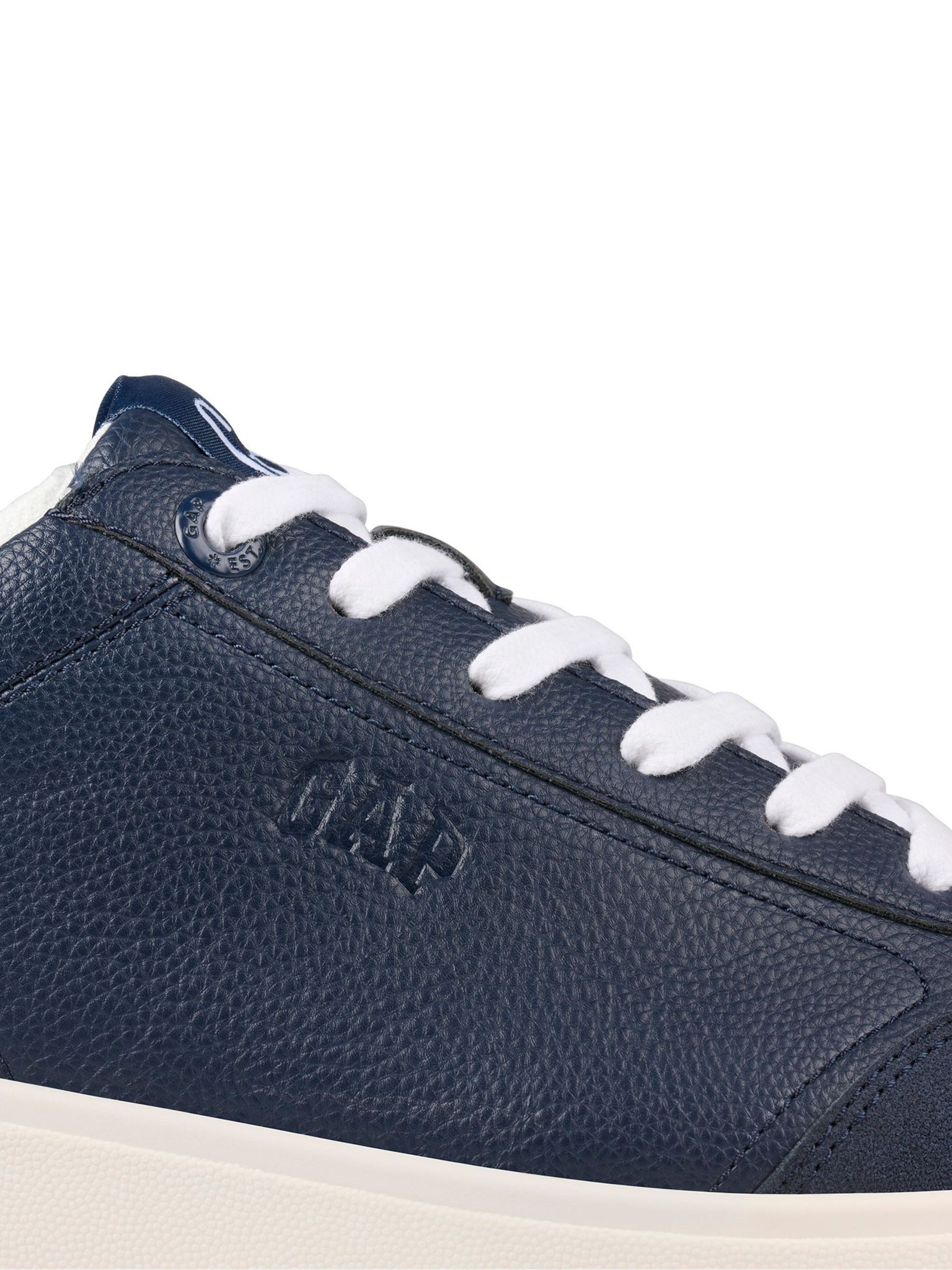 Navy Blue Seattle Low Top Trainers - Image 3 of 4