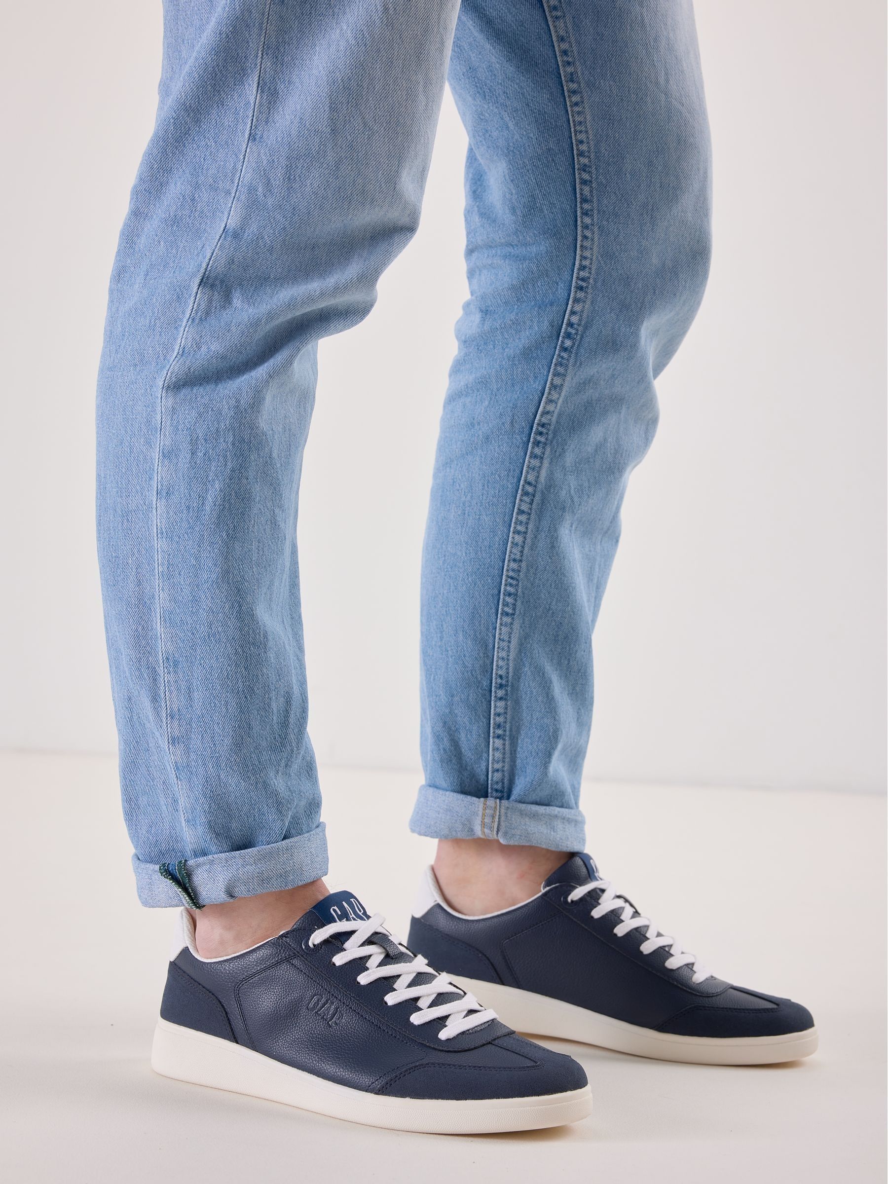 Navy Blue Seattle Low Top Trainers - Image 4 of 4