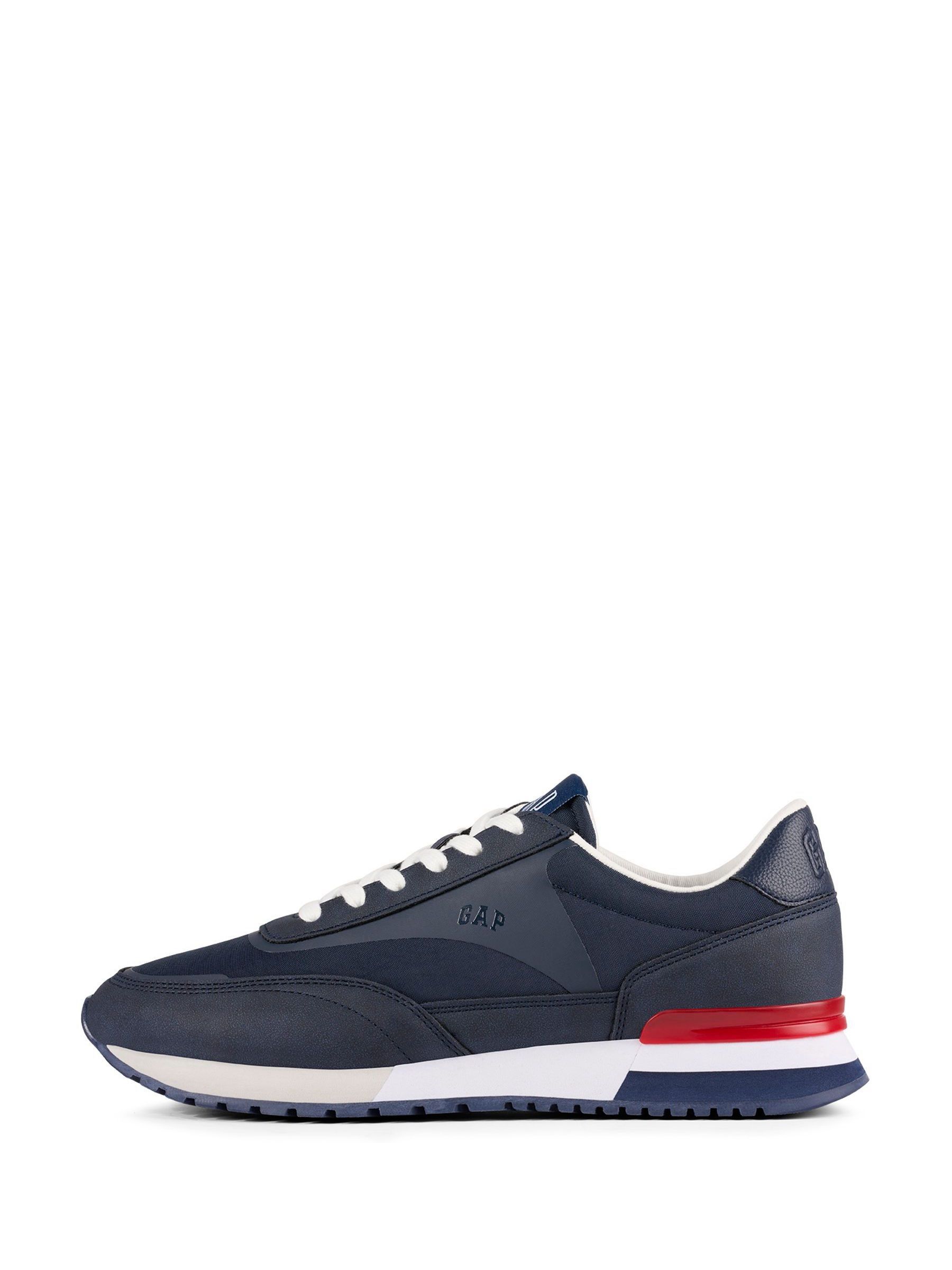 Navy Blue New York Low Top Trainers - Image 3 of 5