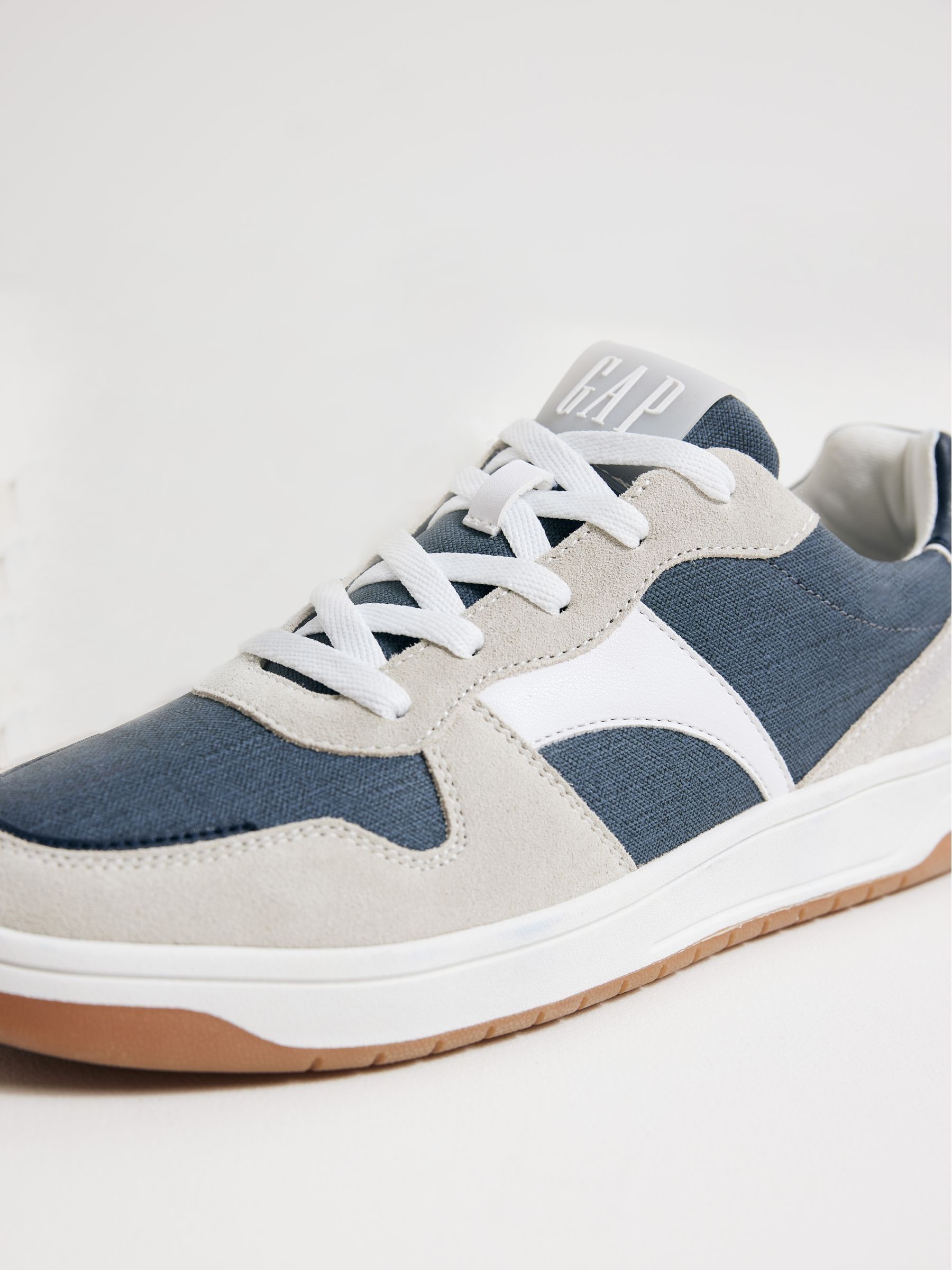 Grey Boston Low Top Trainers - Image 4 of 6