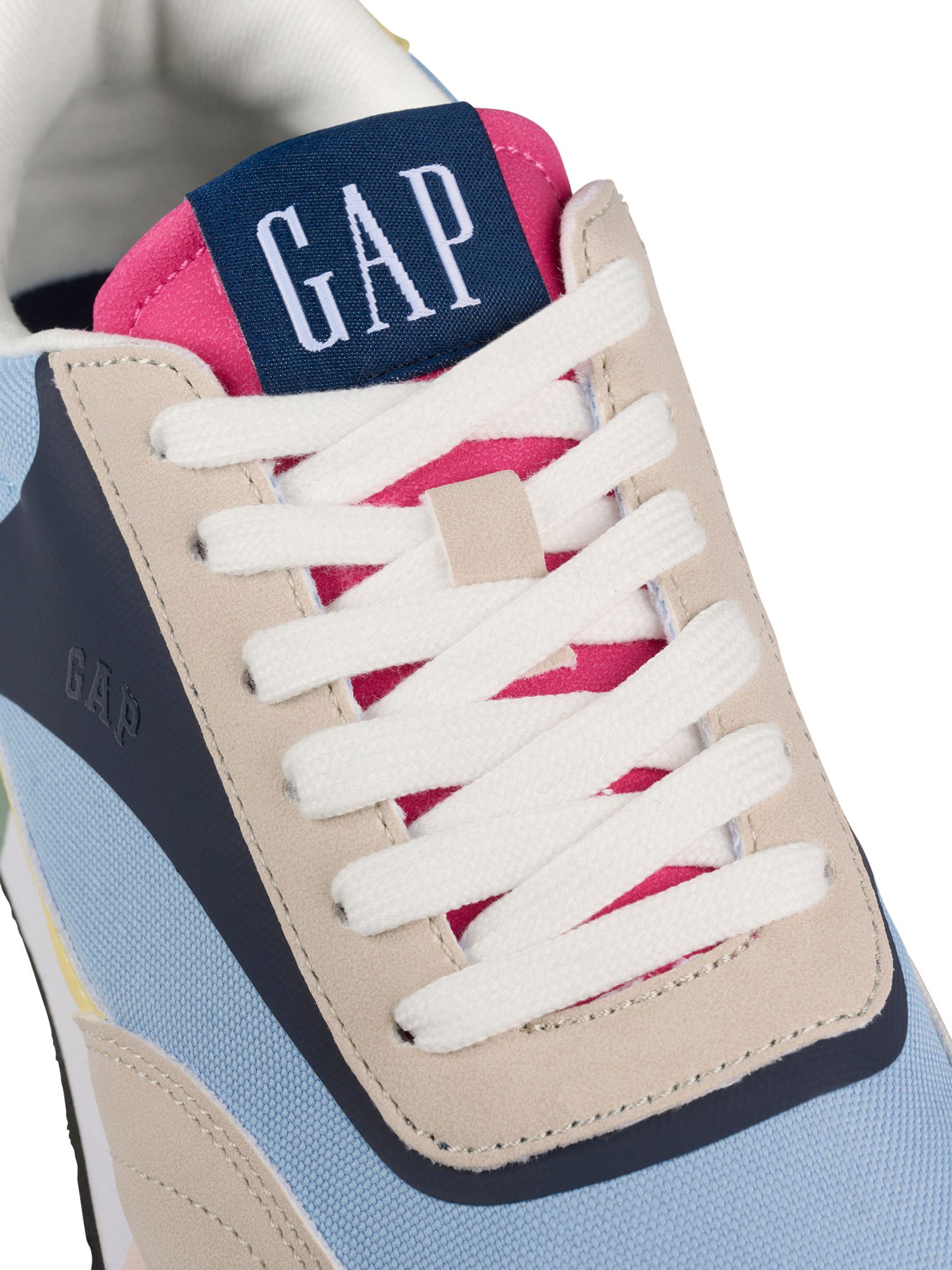 Blue and Neutral Colourblock New York Low Top Trainers - Image 5 of 5