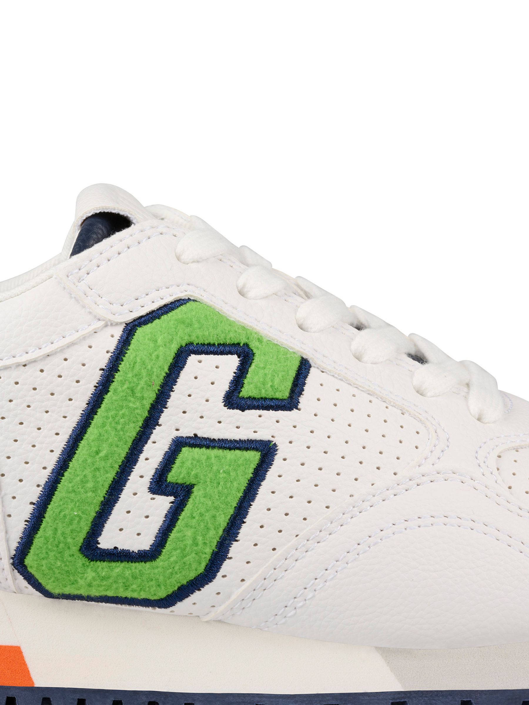 White and Green New York Low Top Trainers - Image 4 of 5