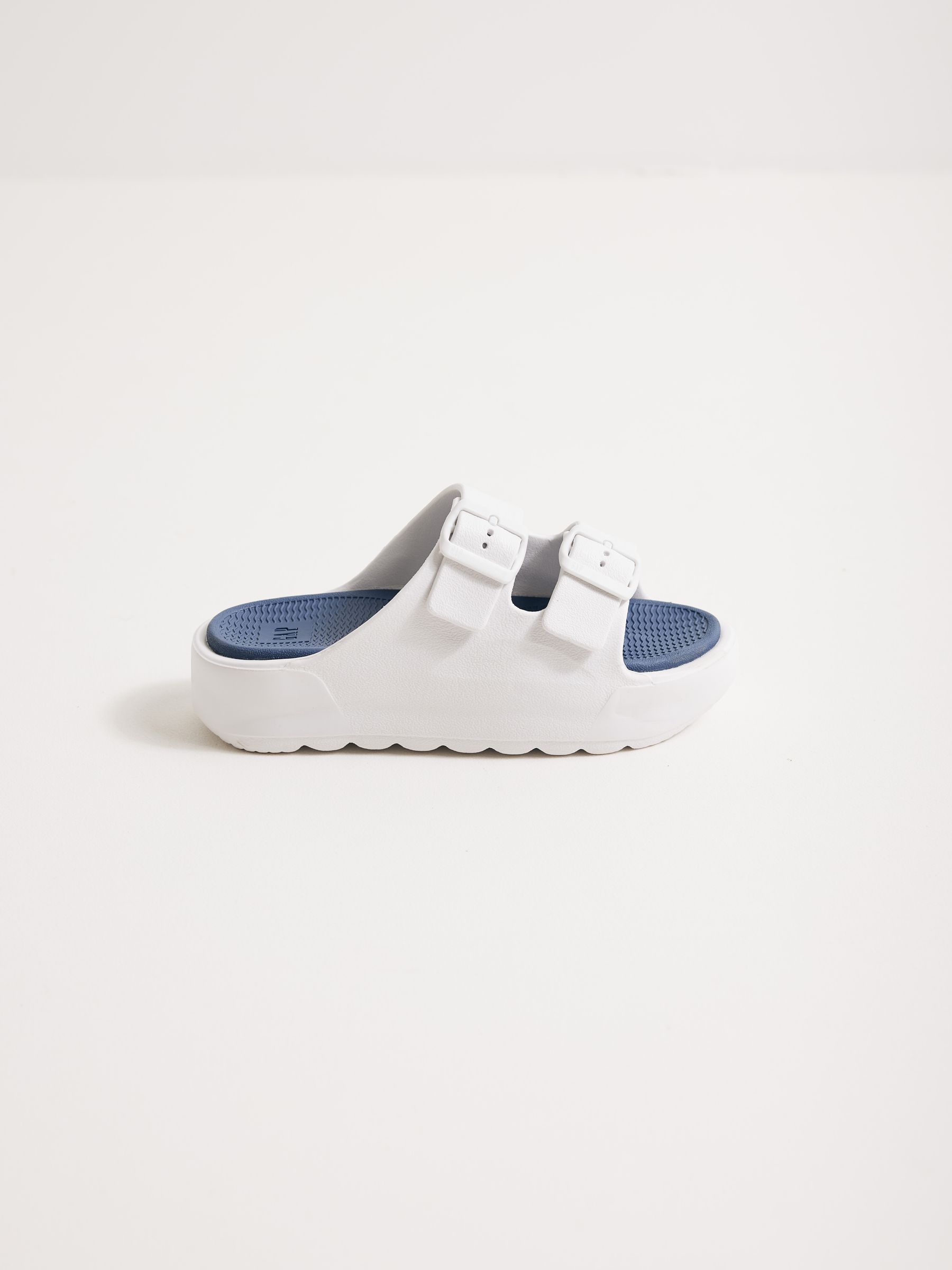 White Double Strap Virginia EVA Sandals - Image 1 of 4
