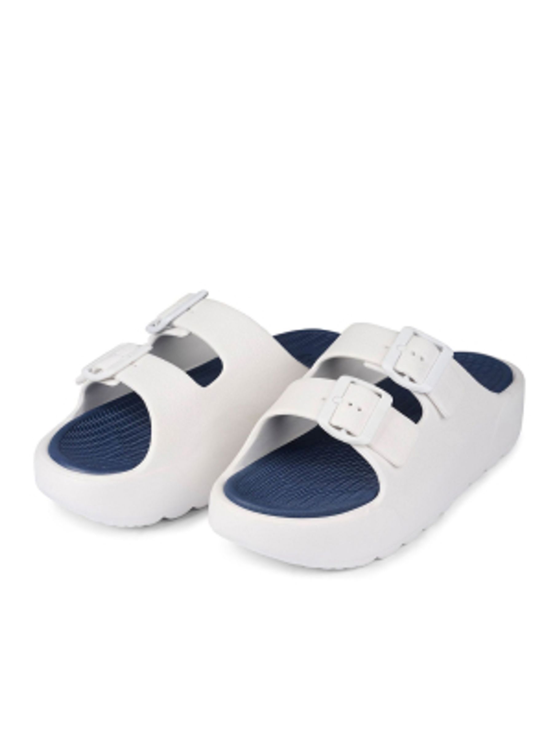 White Double Strap Virginia EVA Sandals - Image 2 of 4