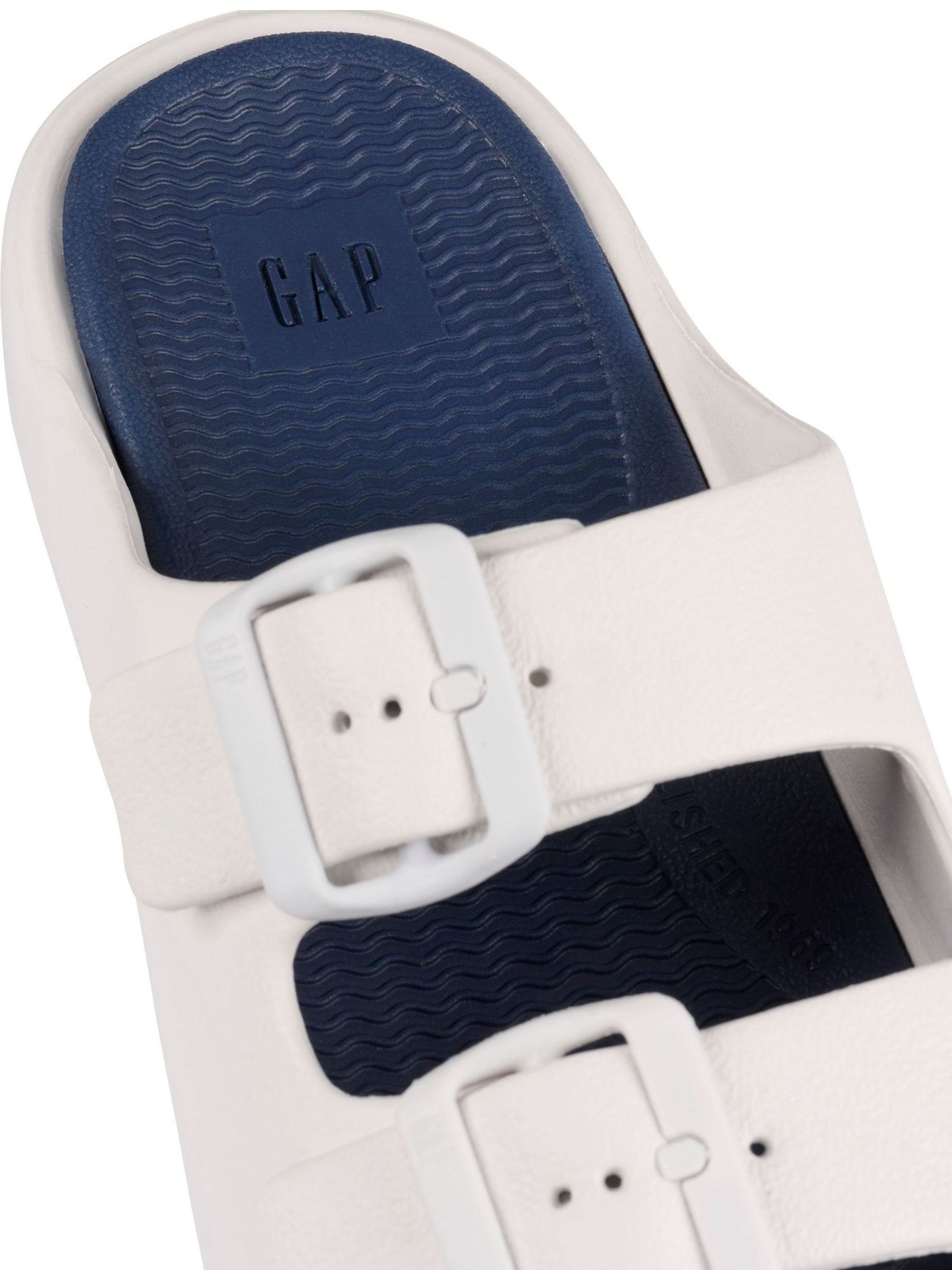 White Double Strap Virginia EVA Sandals - Image 4 of 4