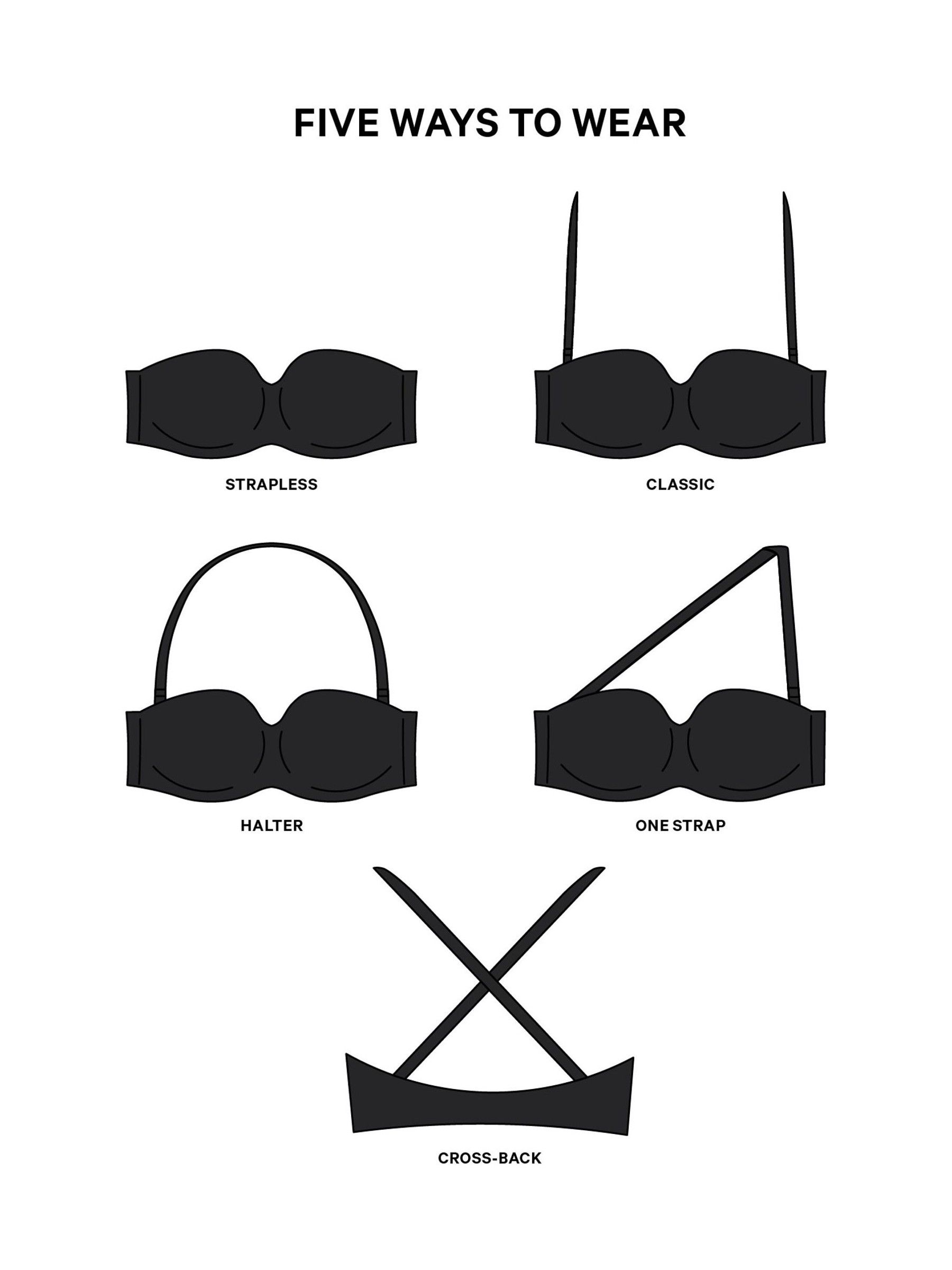 Black Strapless Bra - Image 4 of 4