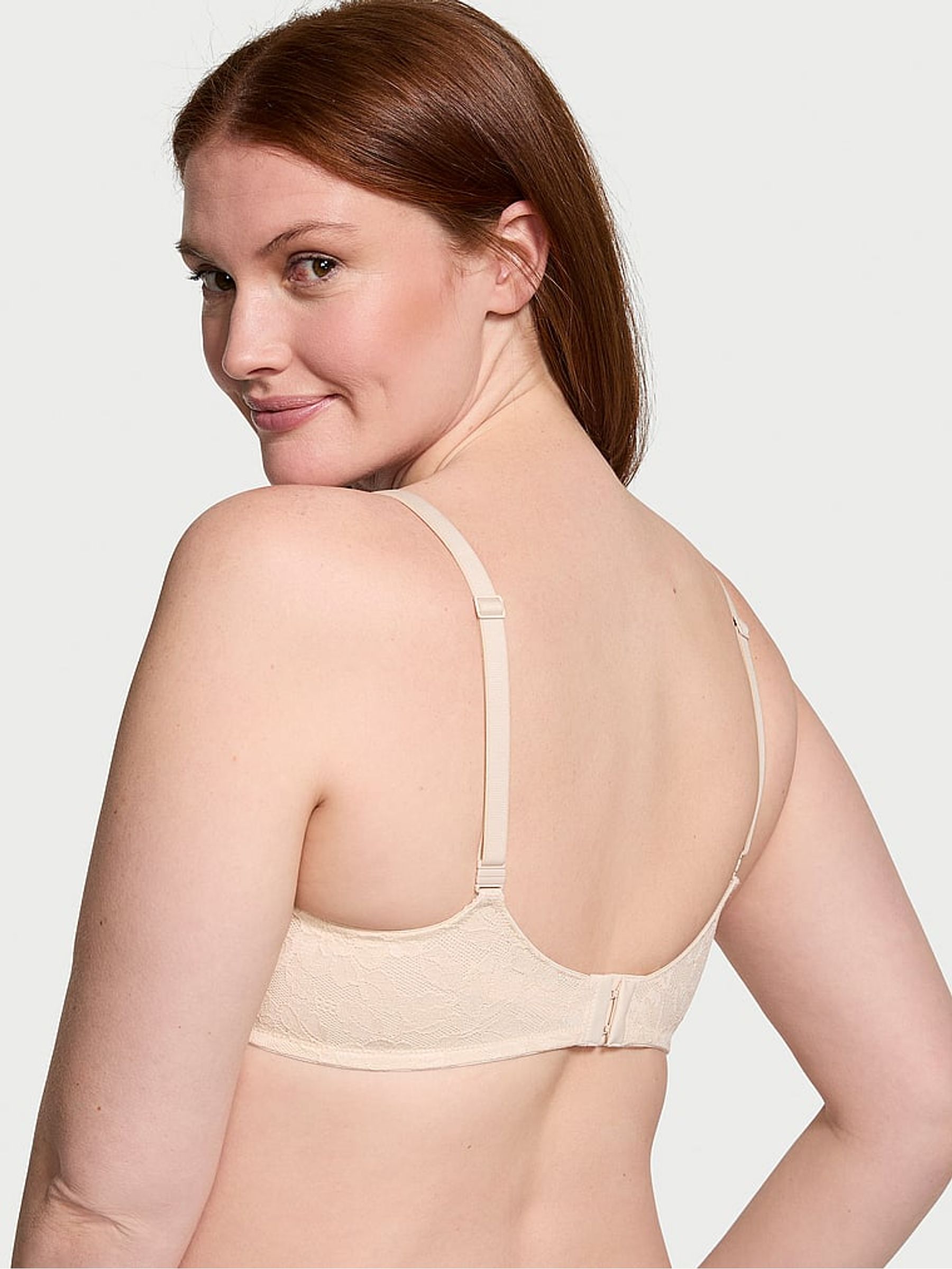 Marzipan Nude Lace Unlined Demi Invisible Lift Bra - Image 2 of 5