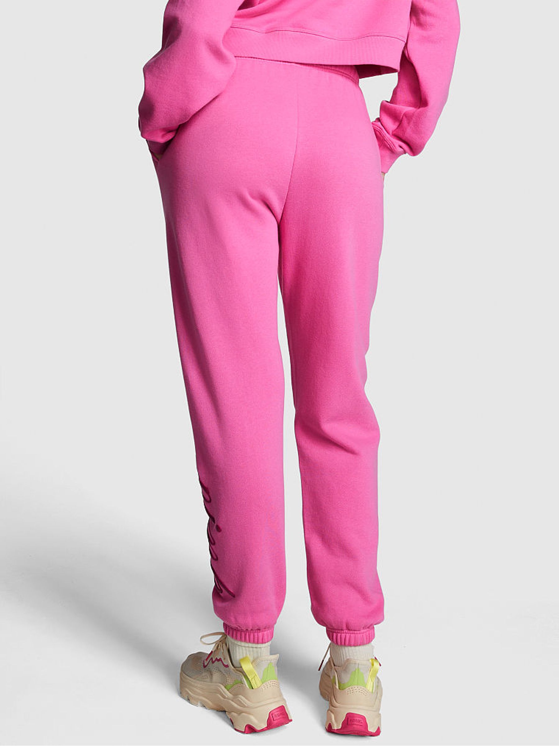 Sizzling Strawberry Pink Cuffed Jogger - Image 2 of 3