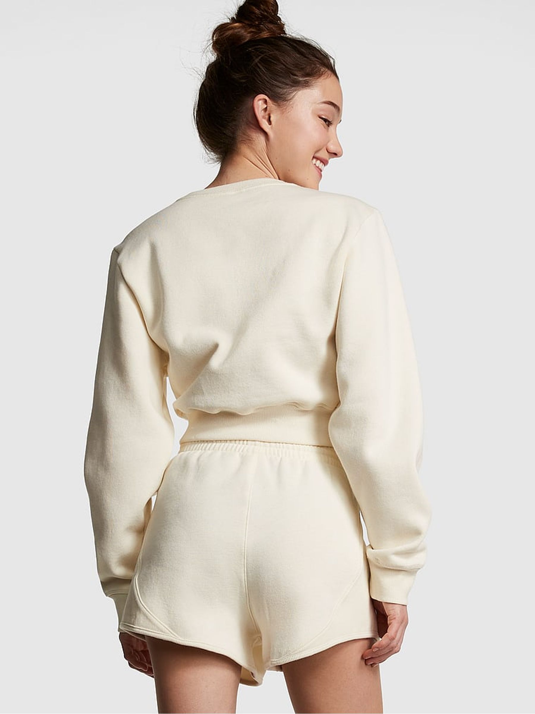 Wildflower Creamer White Fleece Crewneck Sweatshirt - Image 2 of 4