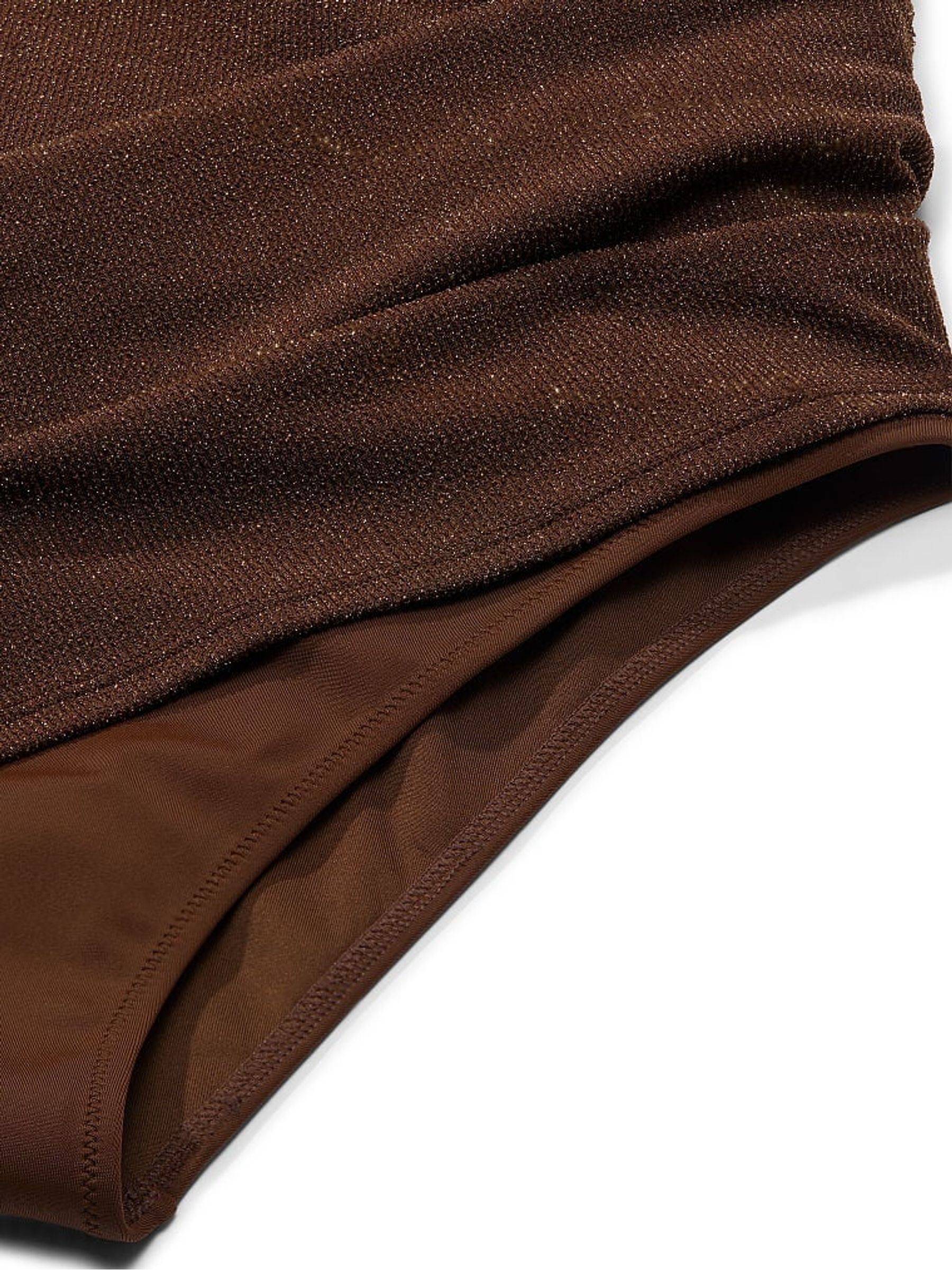 Ganache Brown Shimmer Swim Dress - Image 4 of 4