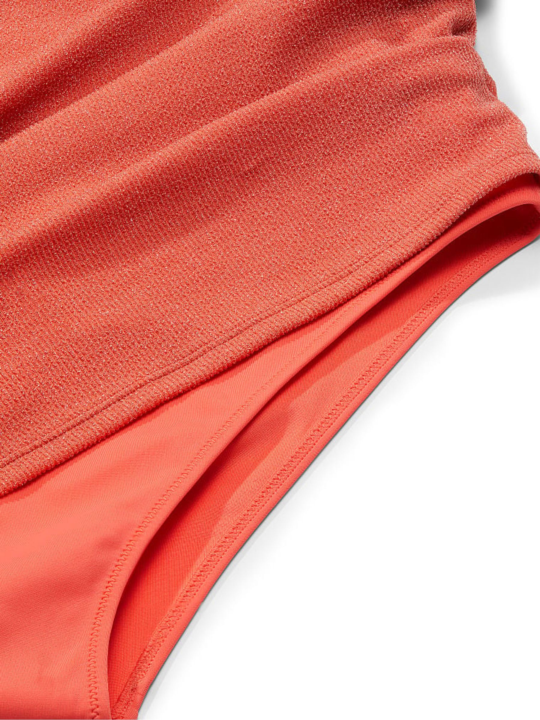 Deep Coral Orange Swim Dress - Image 3 of 3