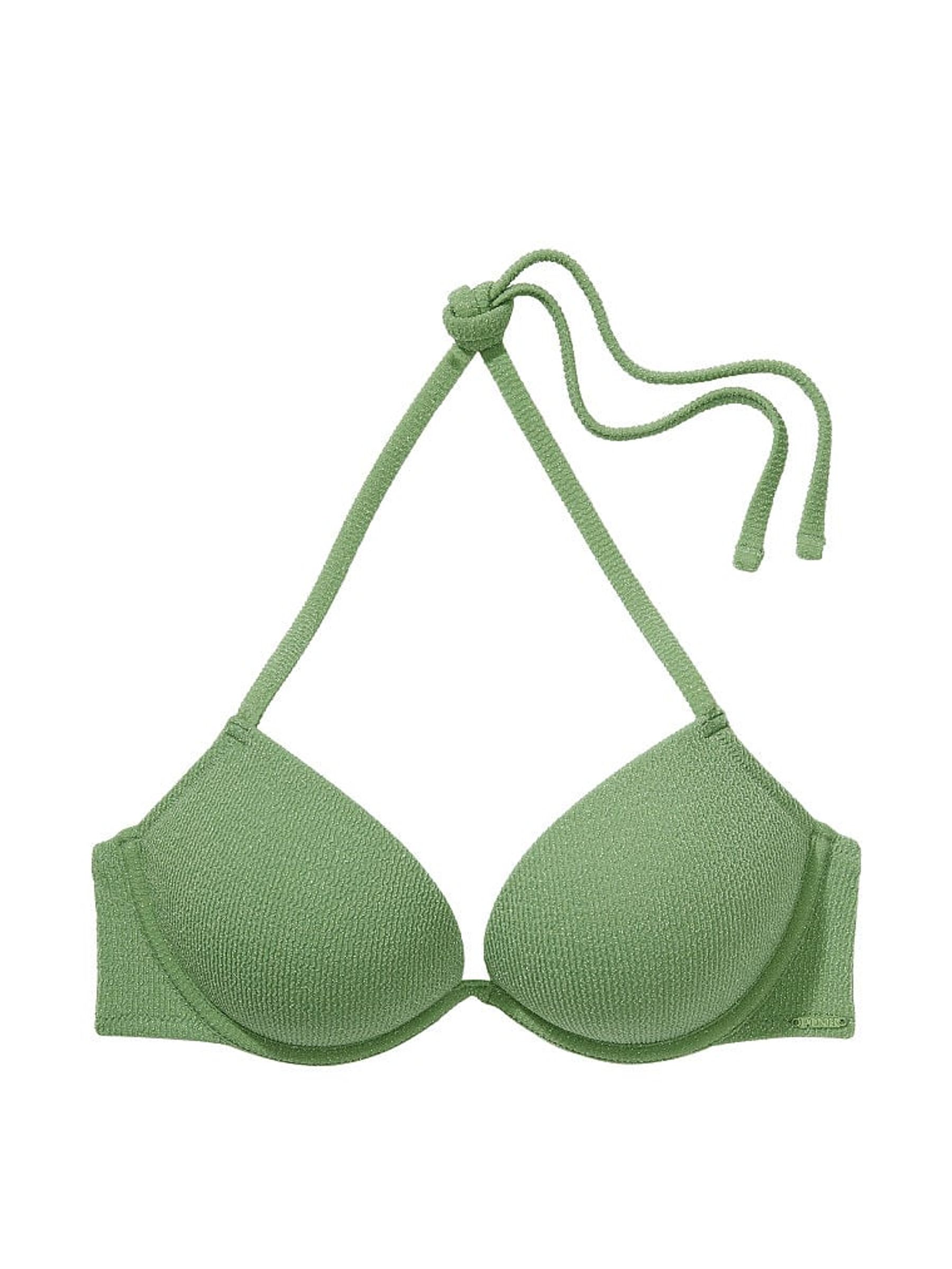 Wild Grass Green Add 2 Cups Push Up Bikini Top - Image 3 of 3
