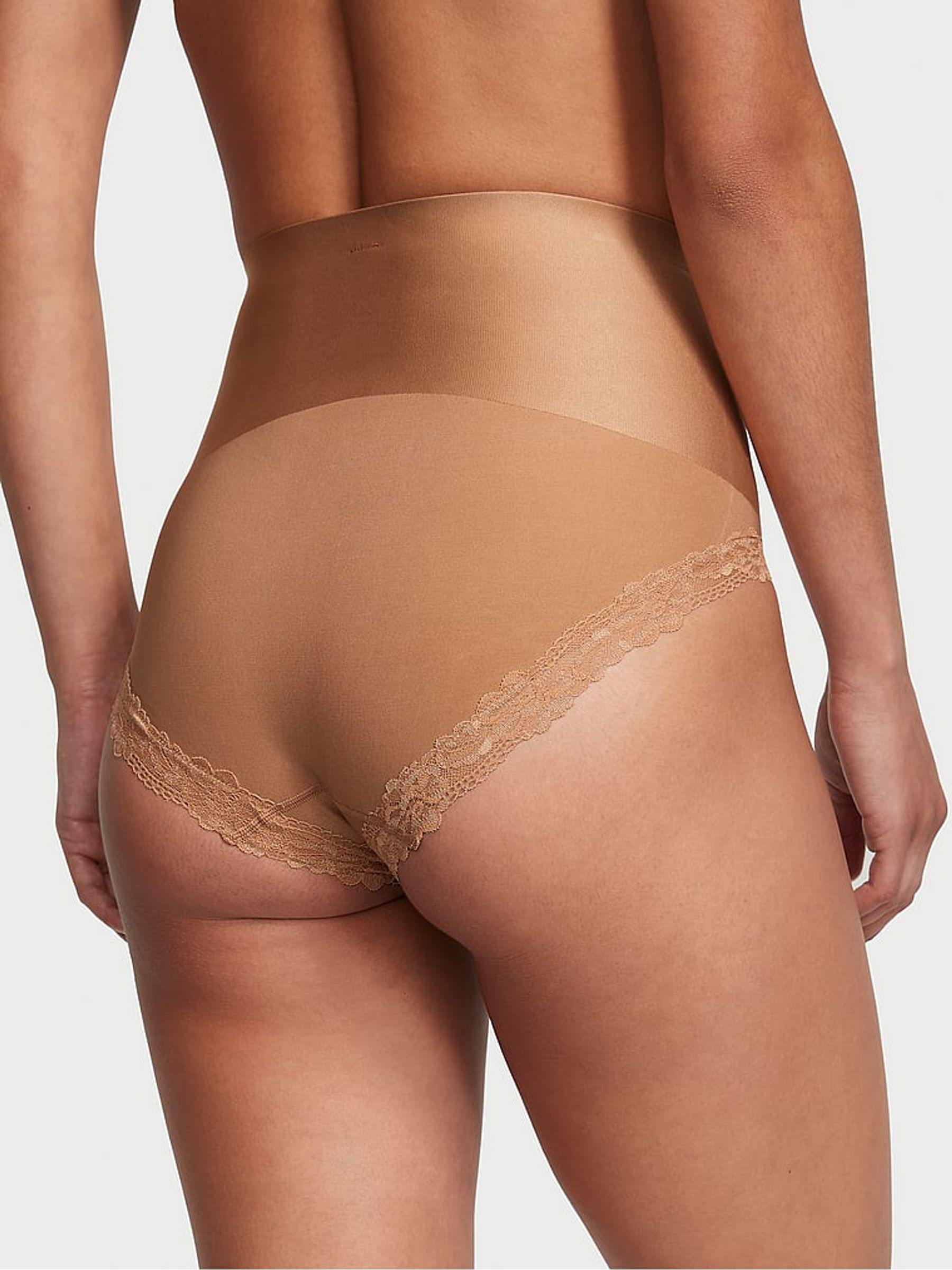 Toffee Nude Lace Trim Brief Shaping Knickers - Image 2 of 5