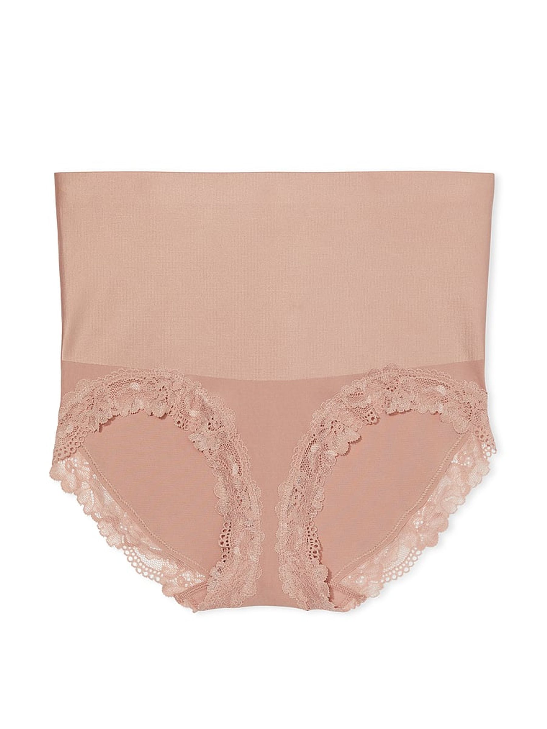 Macaron Nude Lace Trim Brief Shaping Knickers - Image 3 of 3