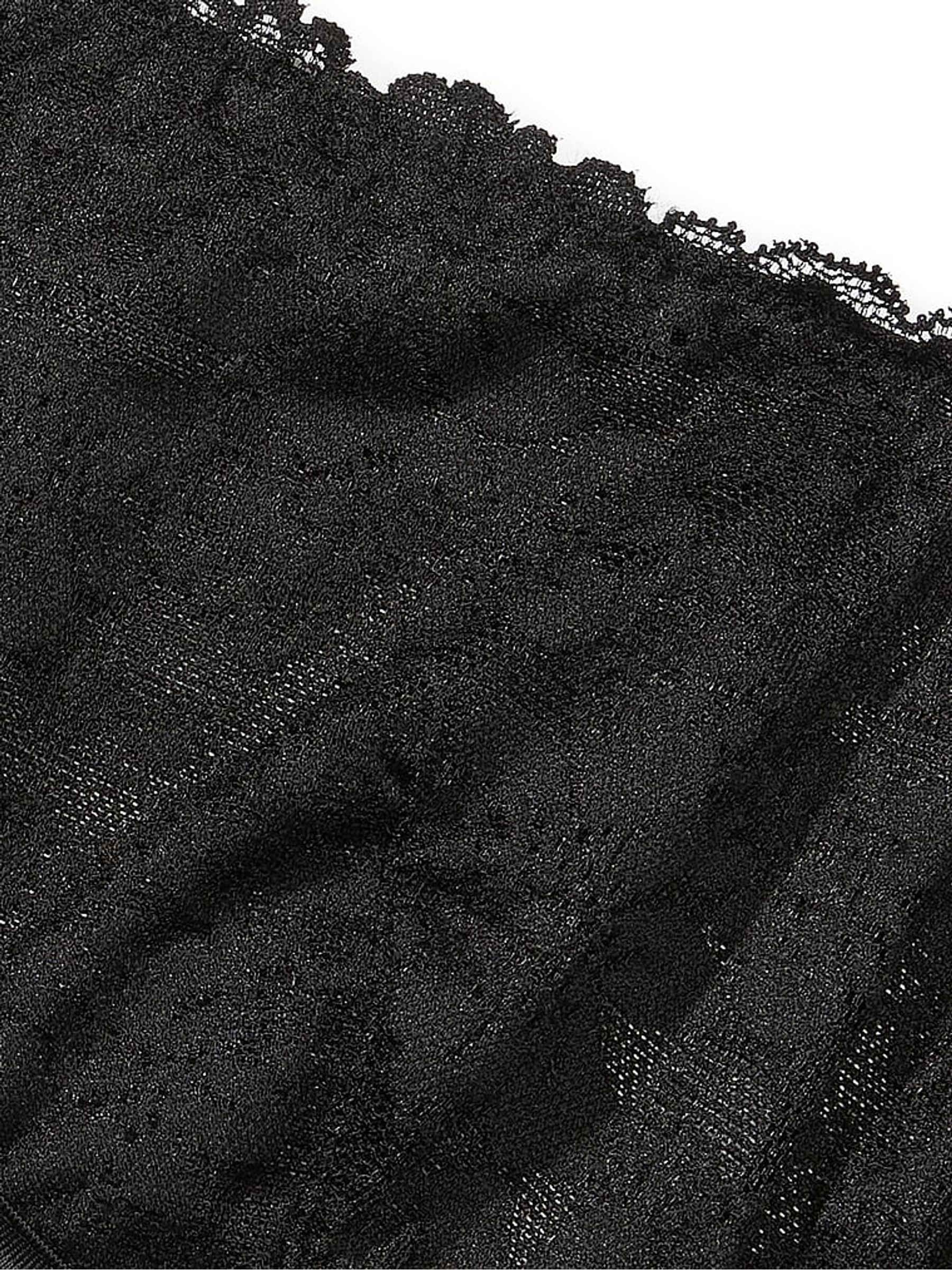 Black Unlined Demi Lace Bra - Image 4 of 4