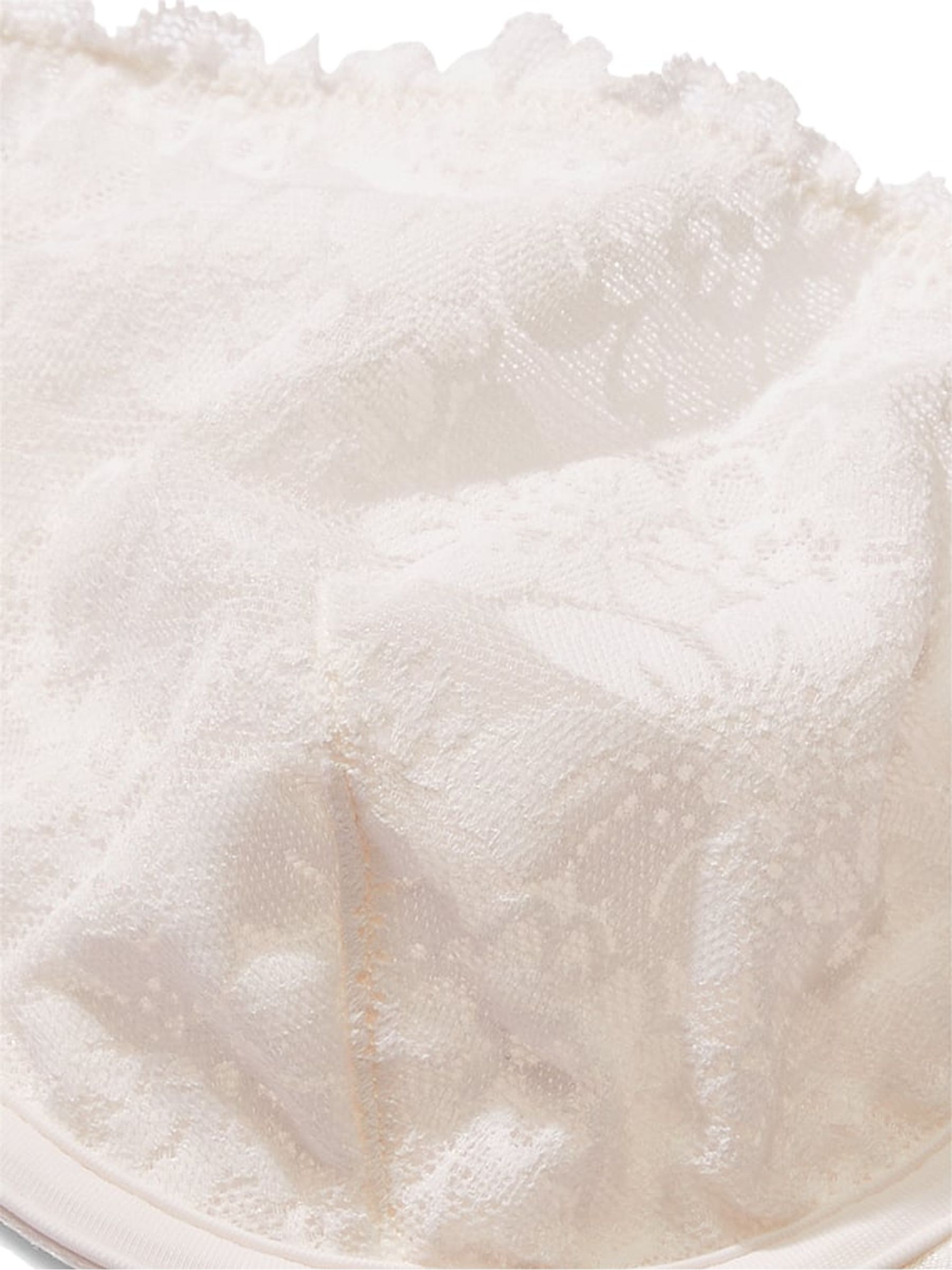 Coconut White Unlined Demi Lace Bra - Image 4 of 4