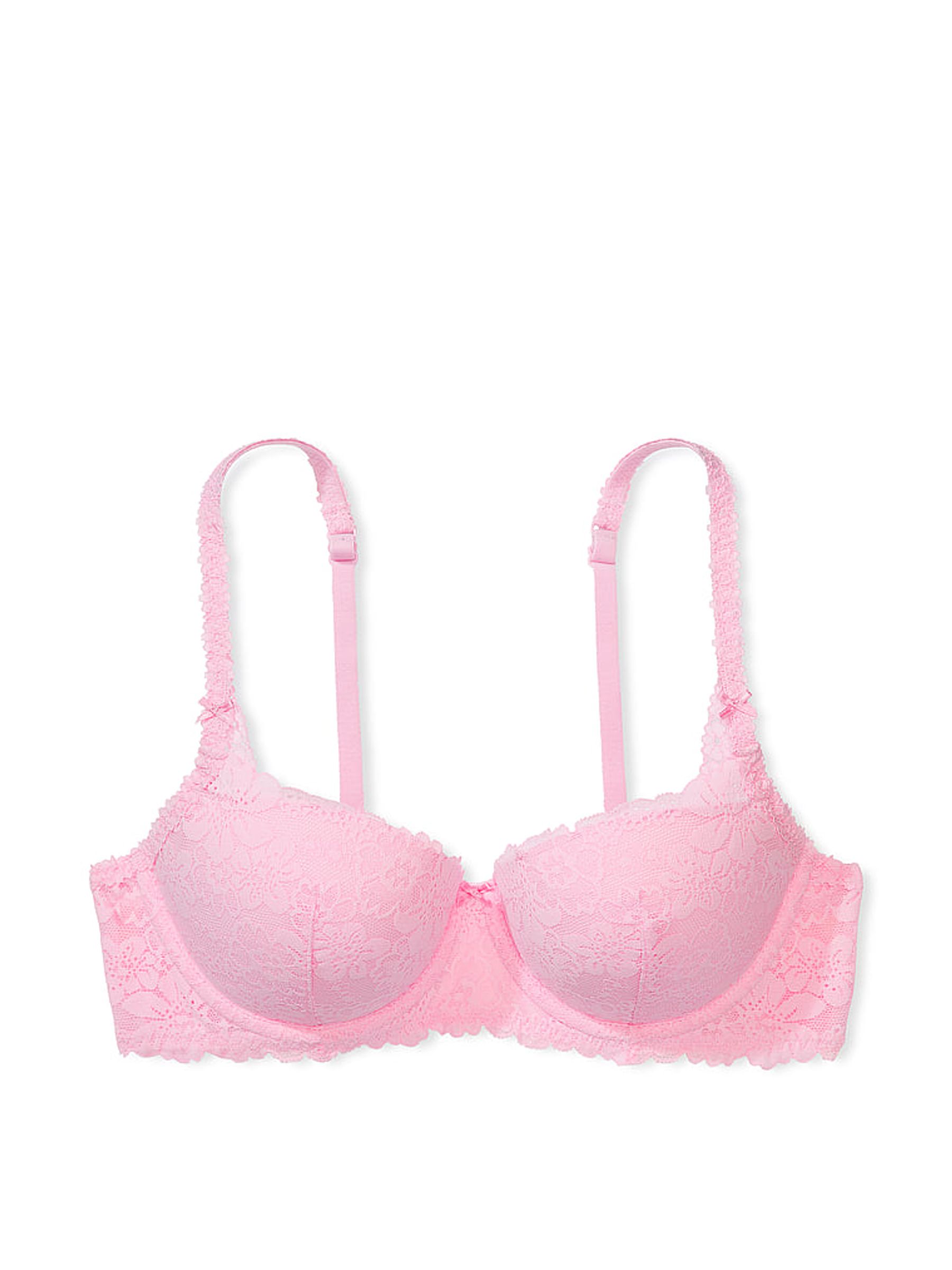 Pink Bubble Balcony Lace Bra - Image 3 of 4