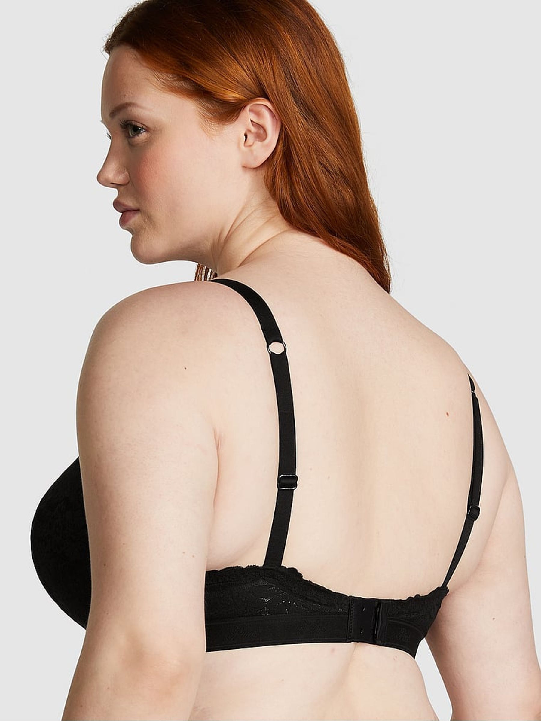 Pure Black Balcony Lace Bra - Image 2 of 4