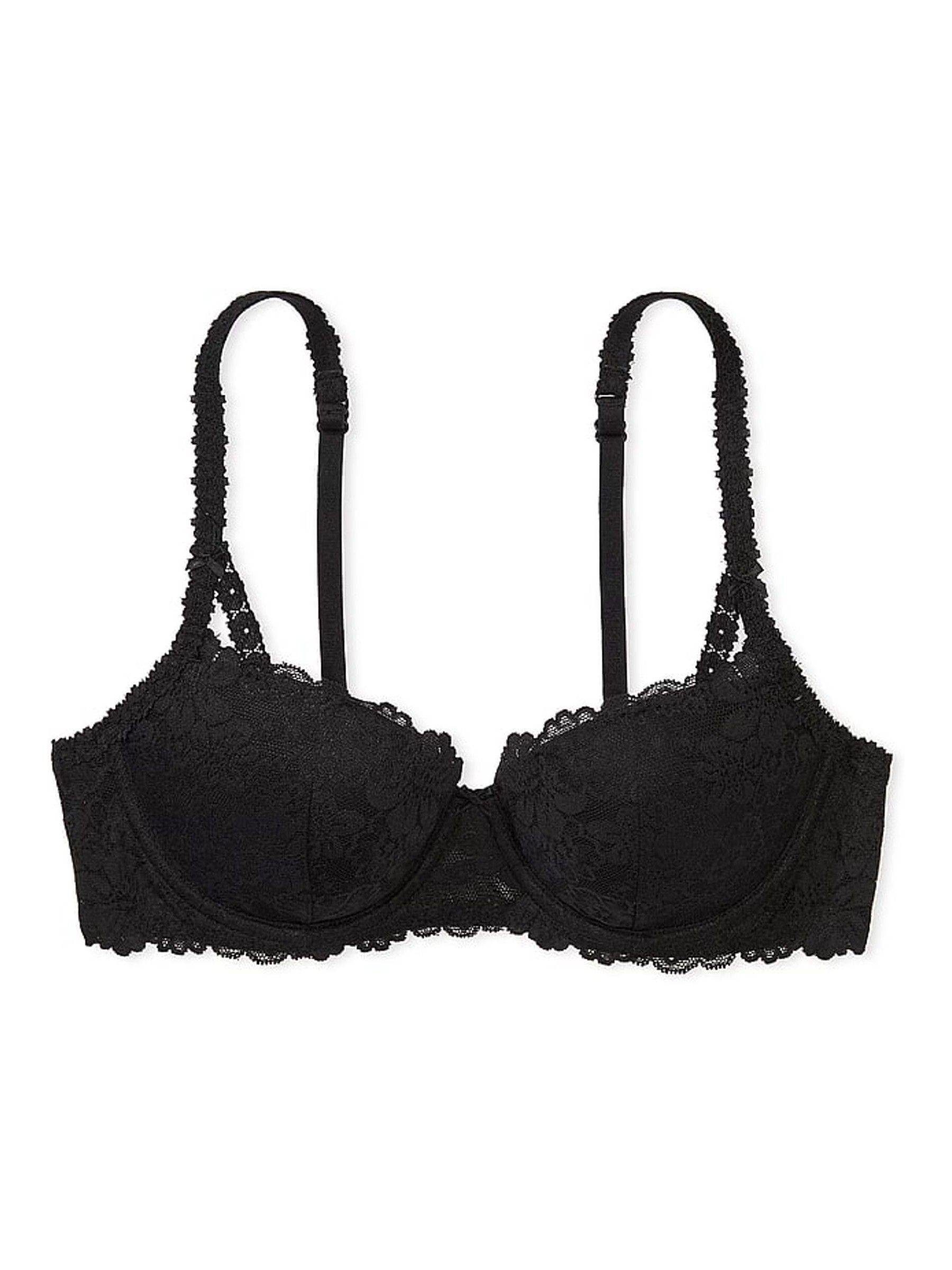 Pure Black Balcony Lace Bra - Image 3 of 4