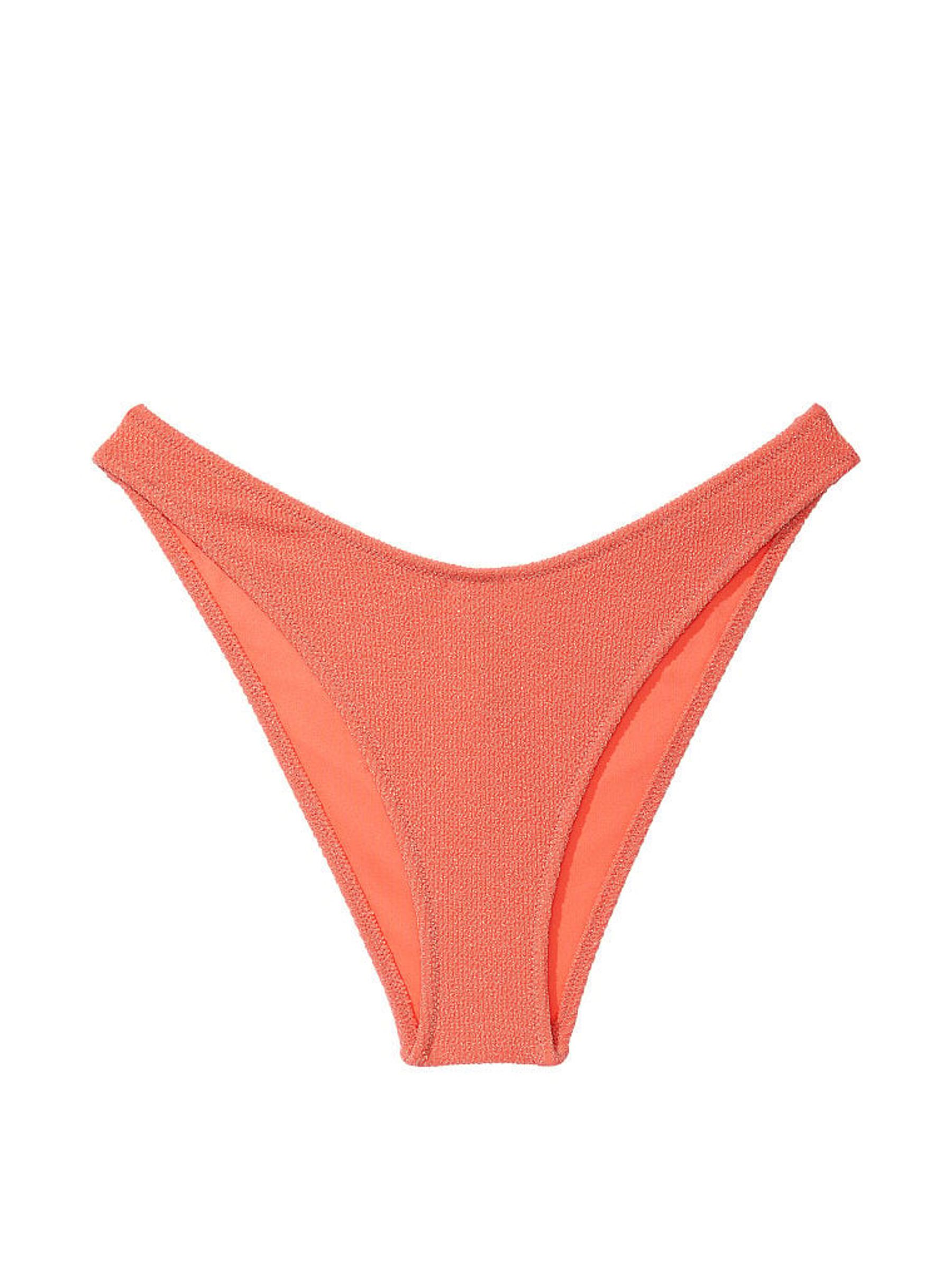 Deep Coral Orange Brazilian Bikini Bottom - Image 3 of 4