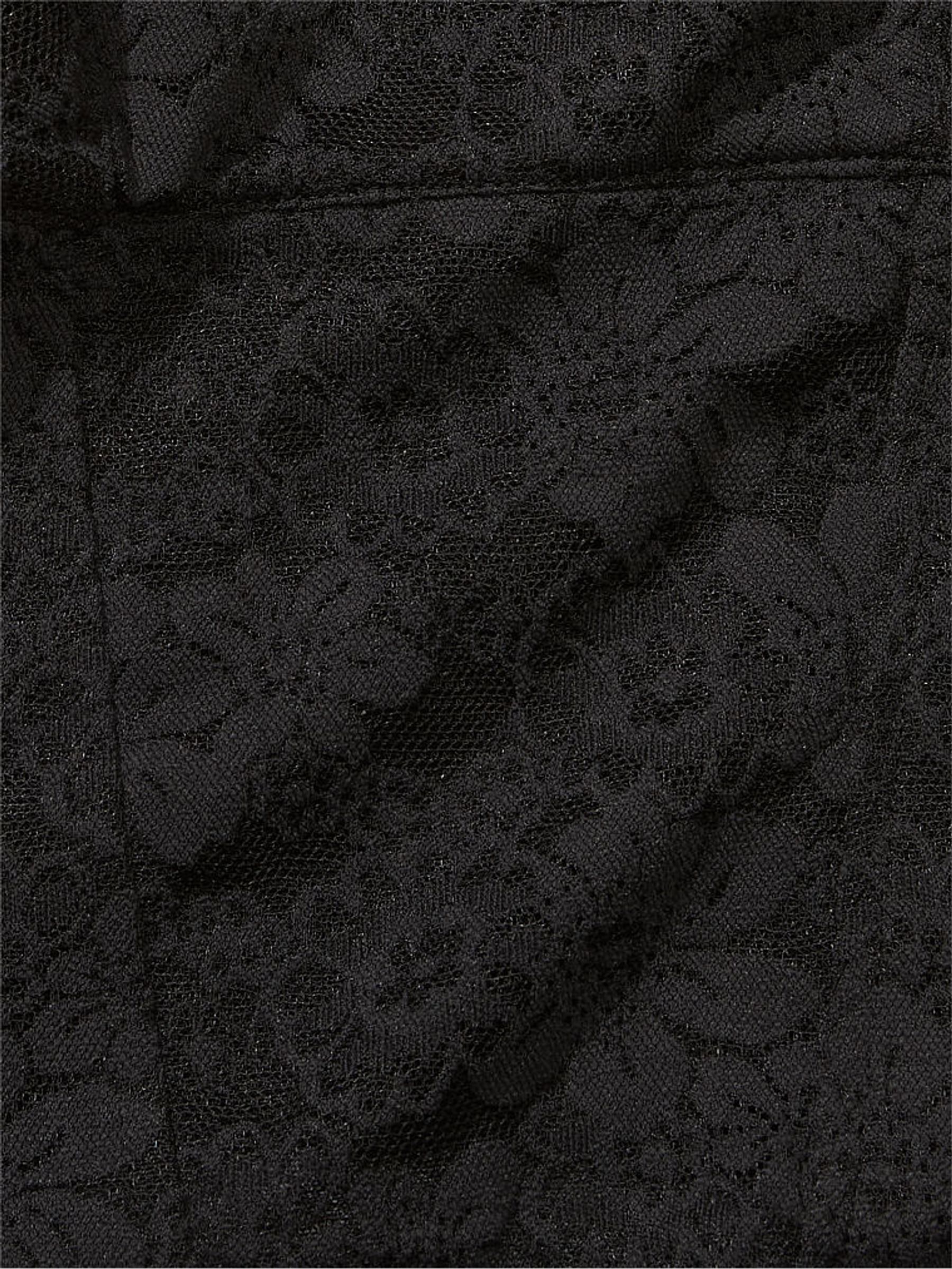 Pure Black Lace Corset Bra - Image 4 of 4