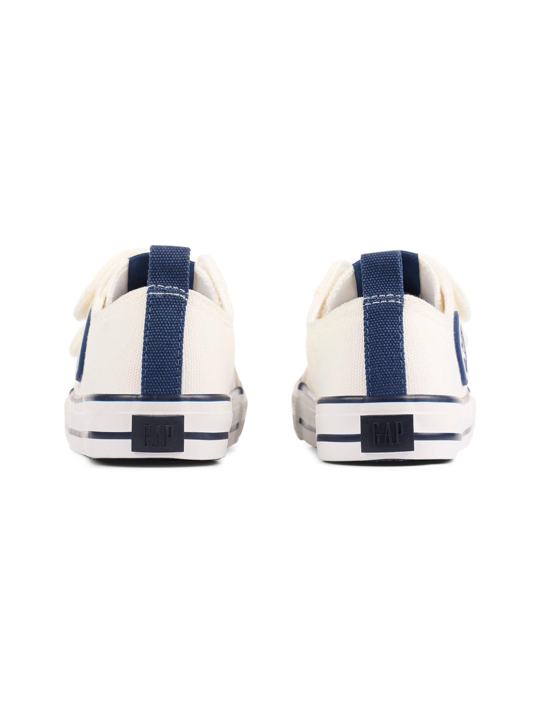 White/Navy Blue Houston Low Top Trainers - Kids - Image 3 of 5