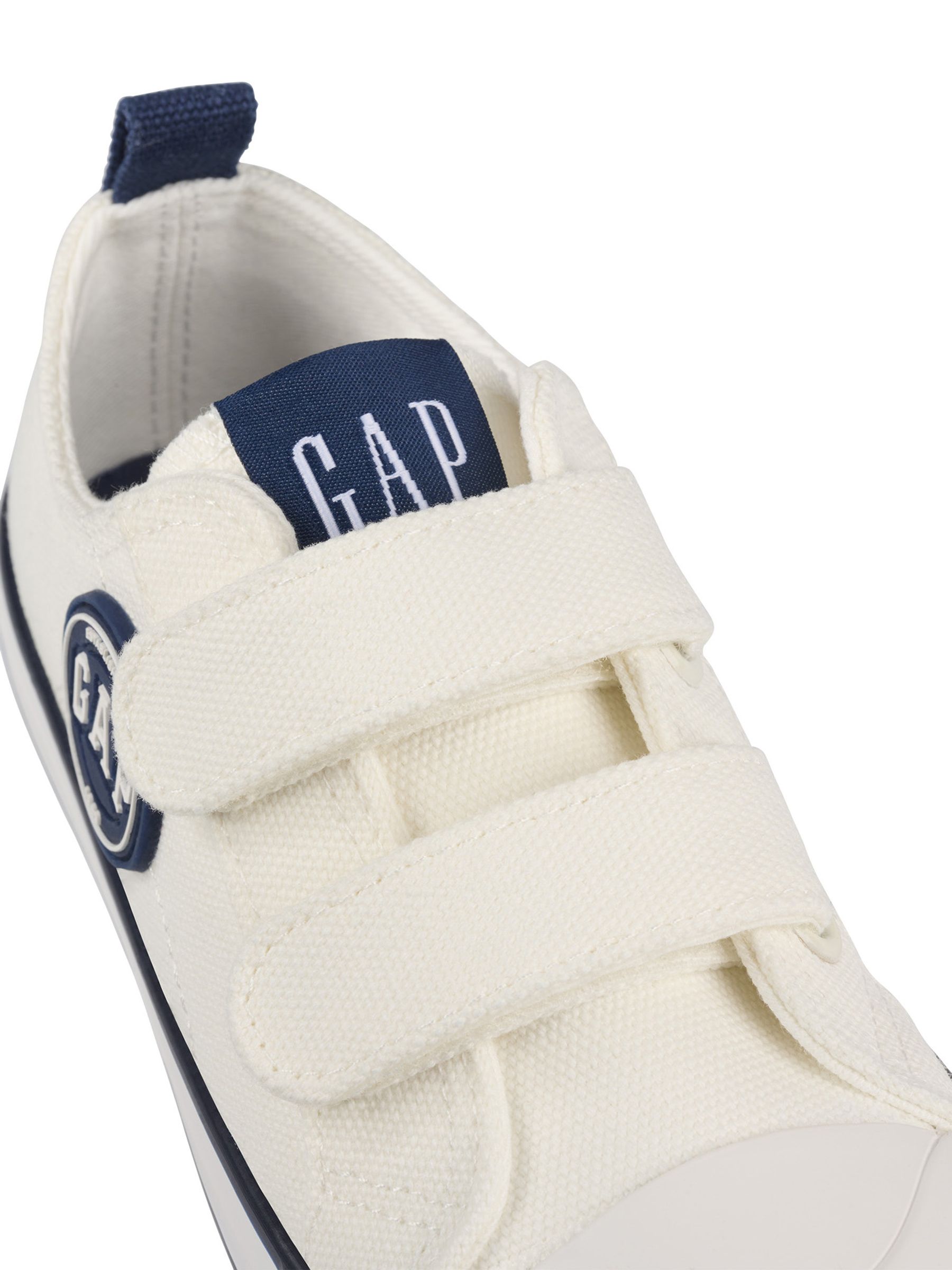 White/Navy Blue Houston Low Top Trainers - Kids - Image 4 of 5
