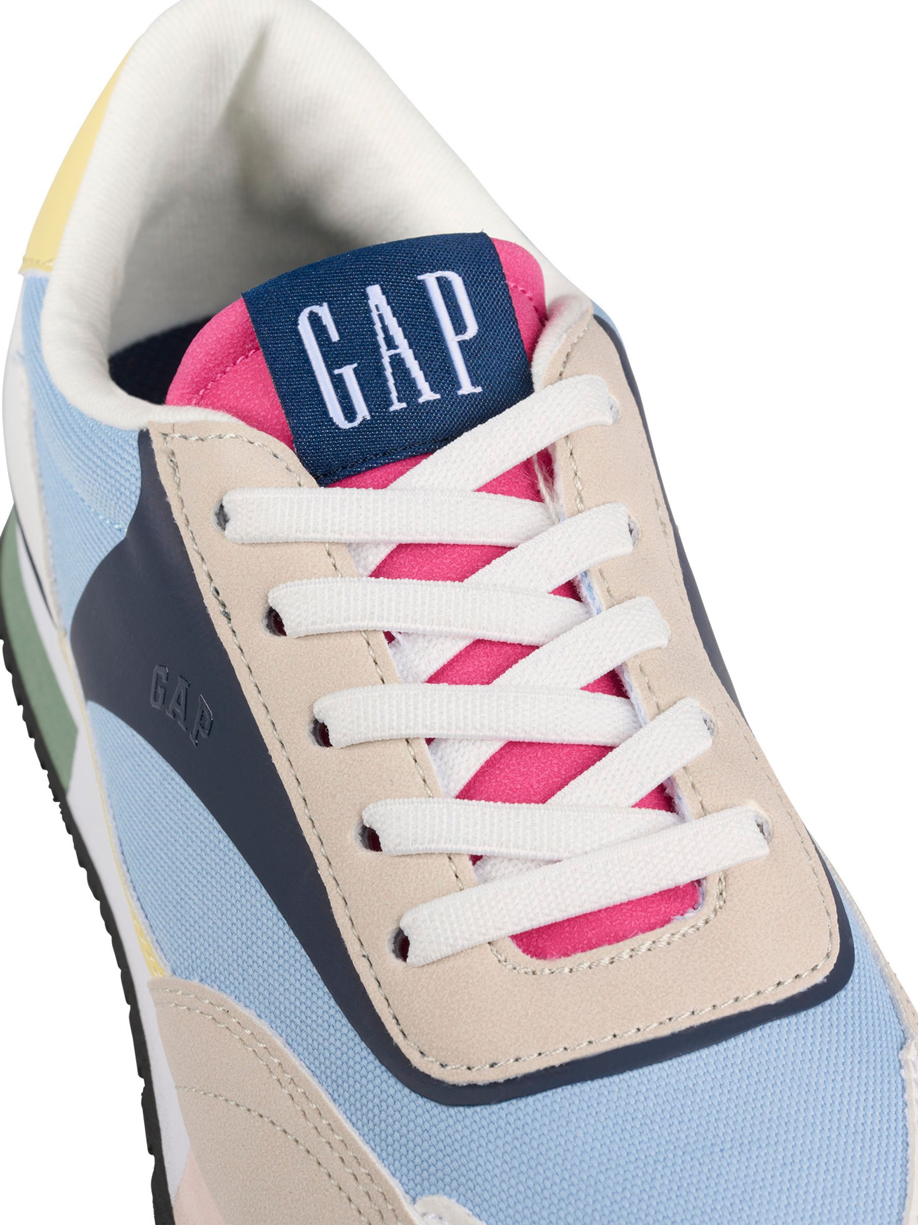 Blue/Neutral Colourblock New York Low Top Trainers - Image 4 of 5