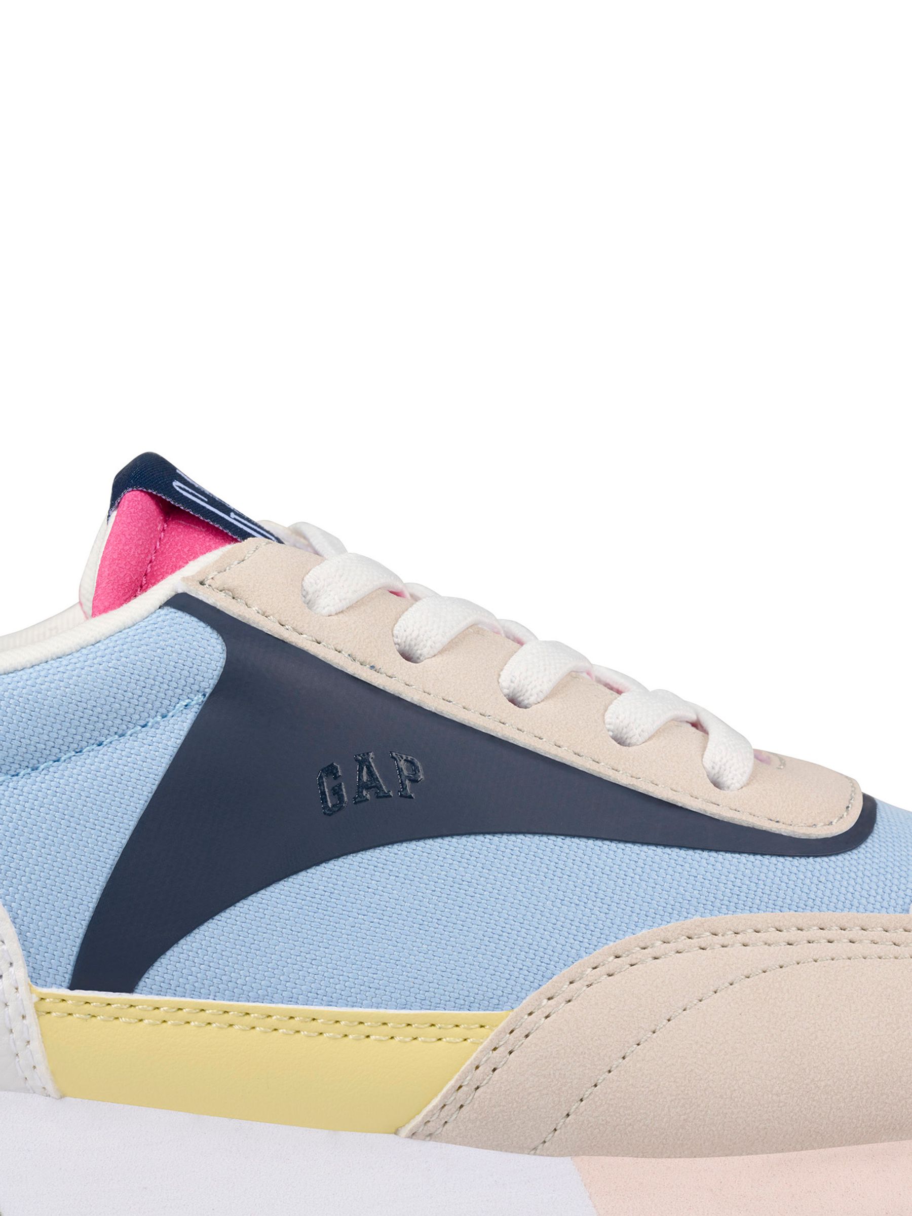 Blue/Neutral Colourblock New York Low Top Trainers - Image 5 of 5