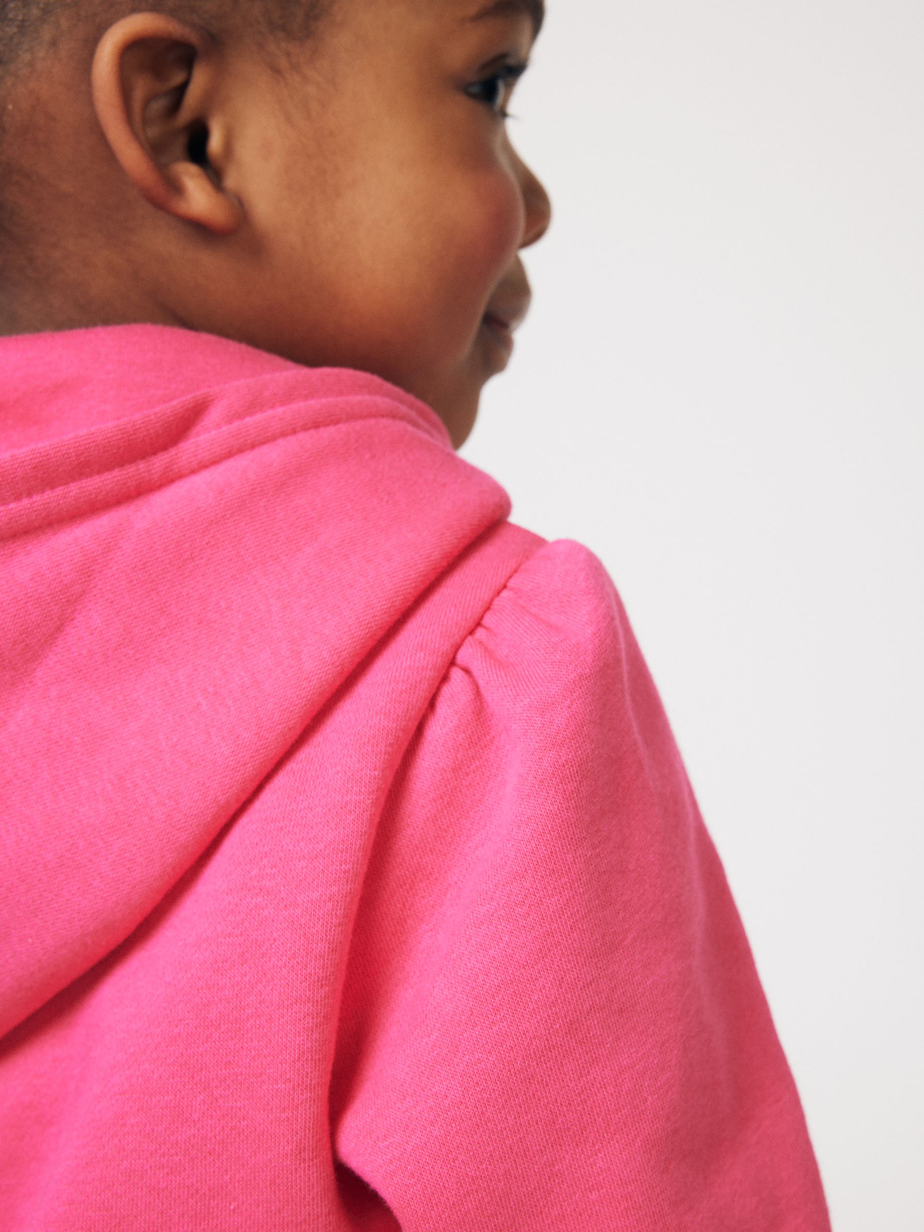 Pink Puff Sleeve Hoodie (Newborn-5yrs) - Image 5 of 7