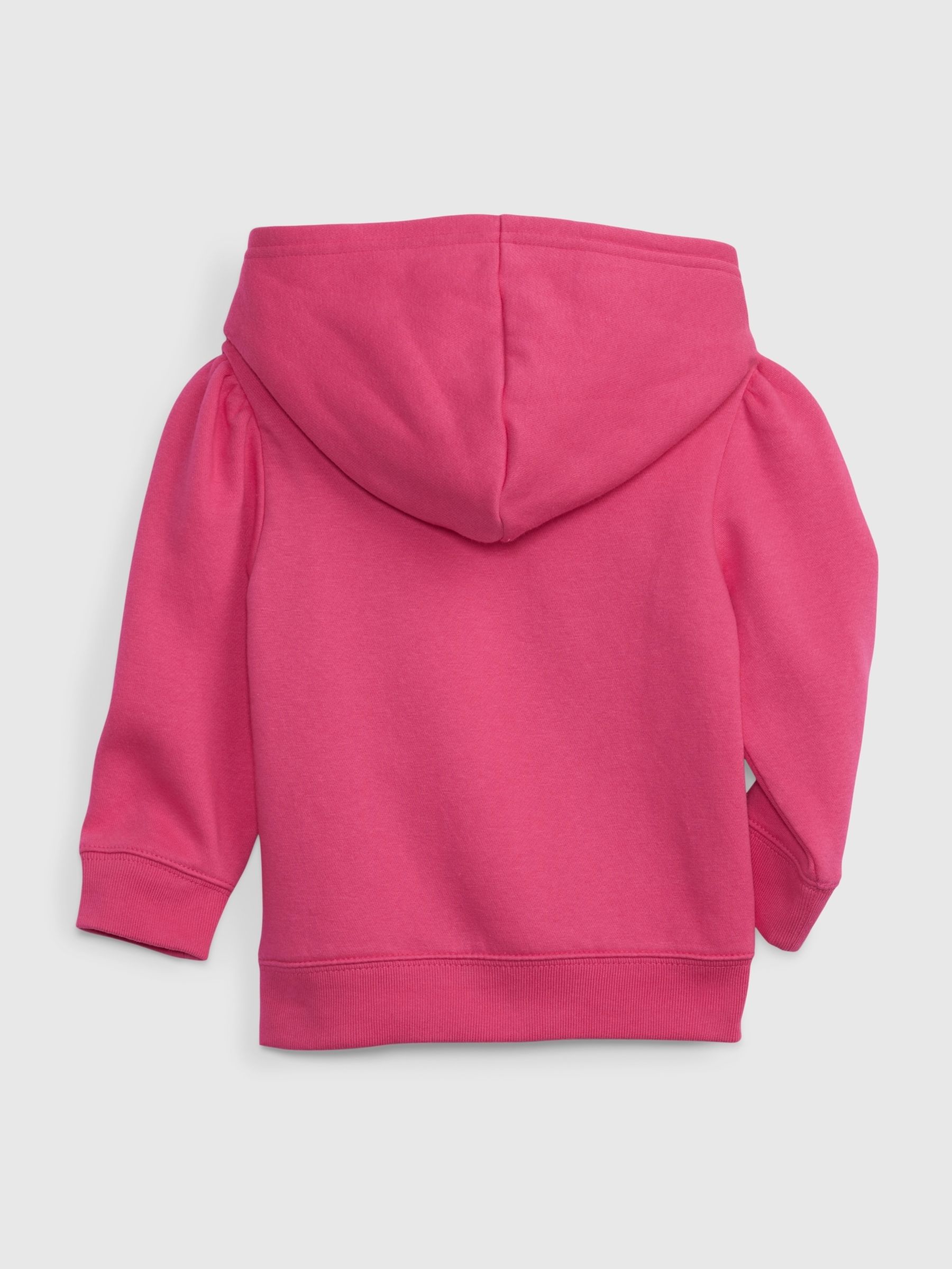 Pink Puff Sleeve Hoodie (Newborn-5yrs) - Image 7 of 7