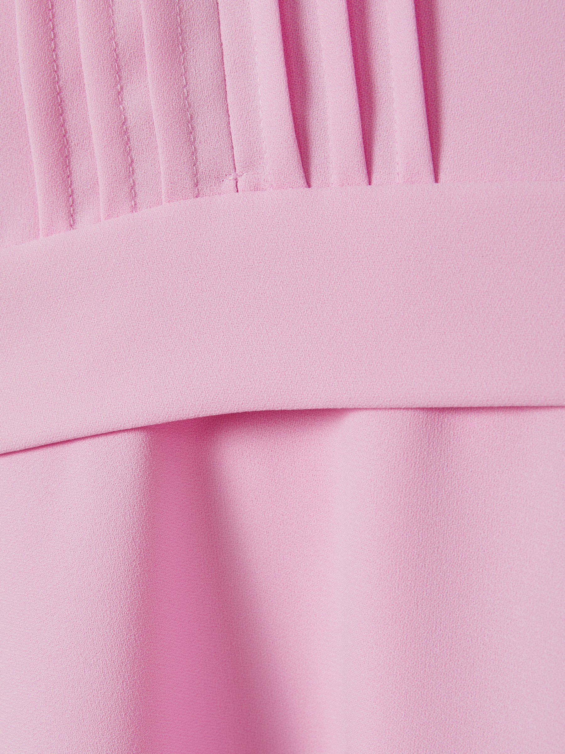 9-13 yrs Zip Front Asymmetric Dress in Pink - Image 6 of 6