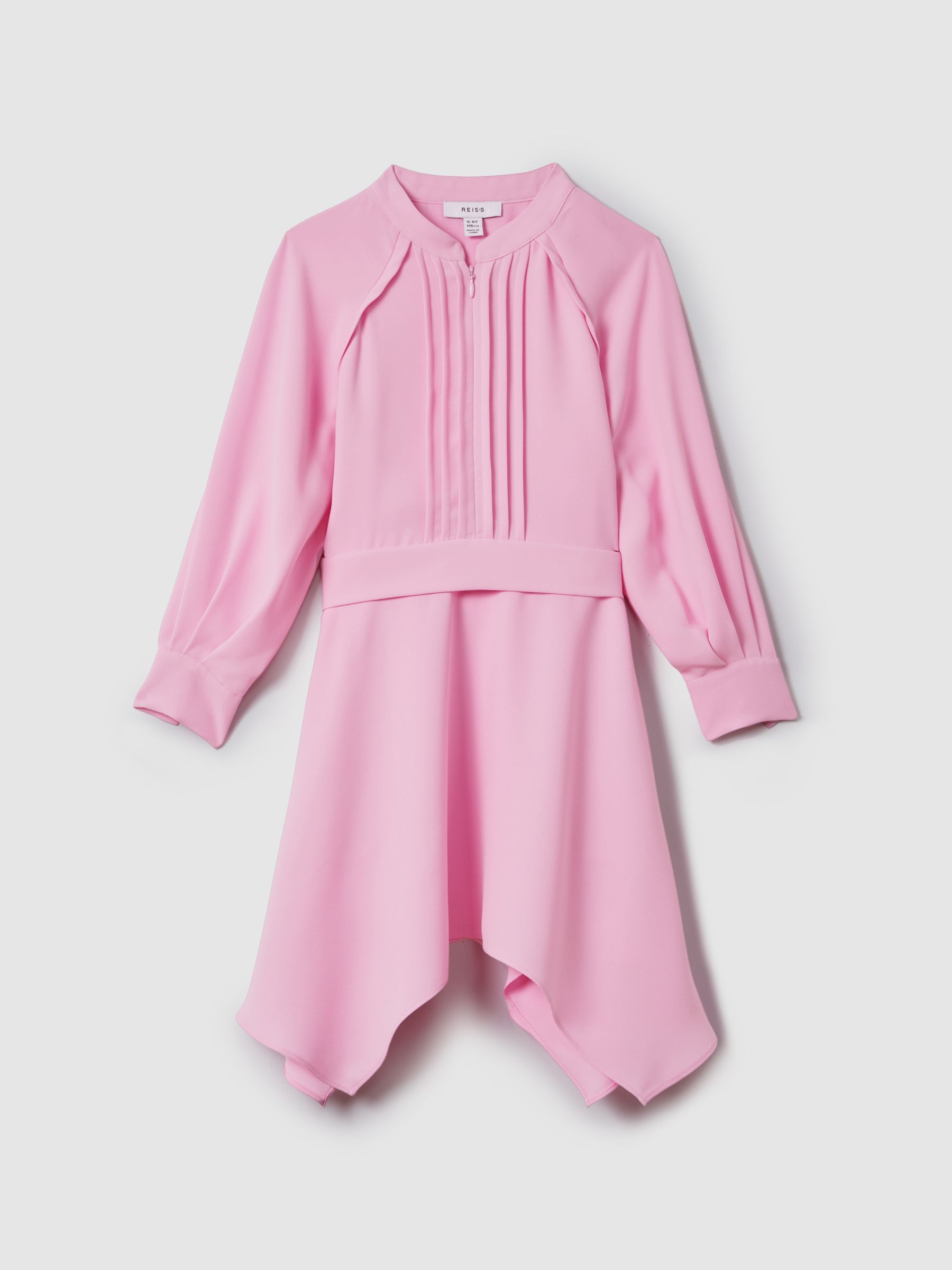 13-14 yrs Zip Front Asymmetric Dress in Pink - Image 1 of 6