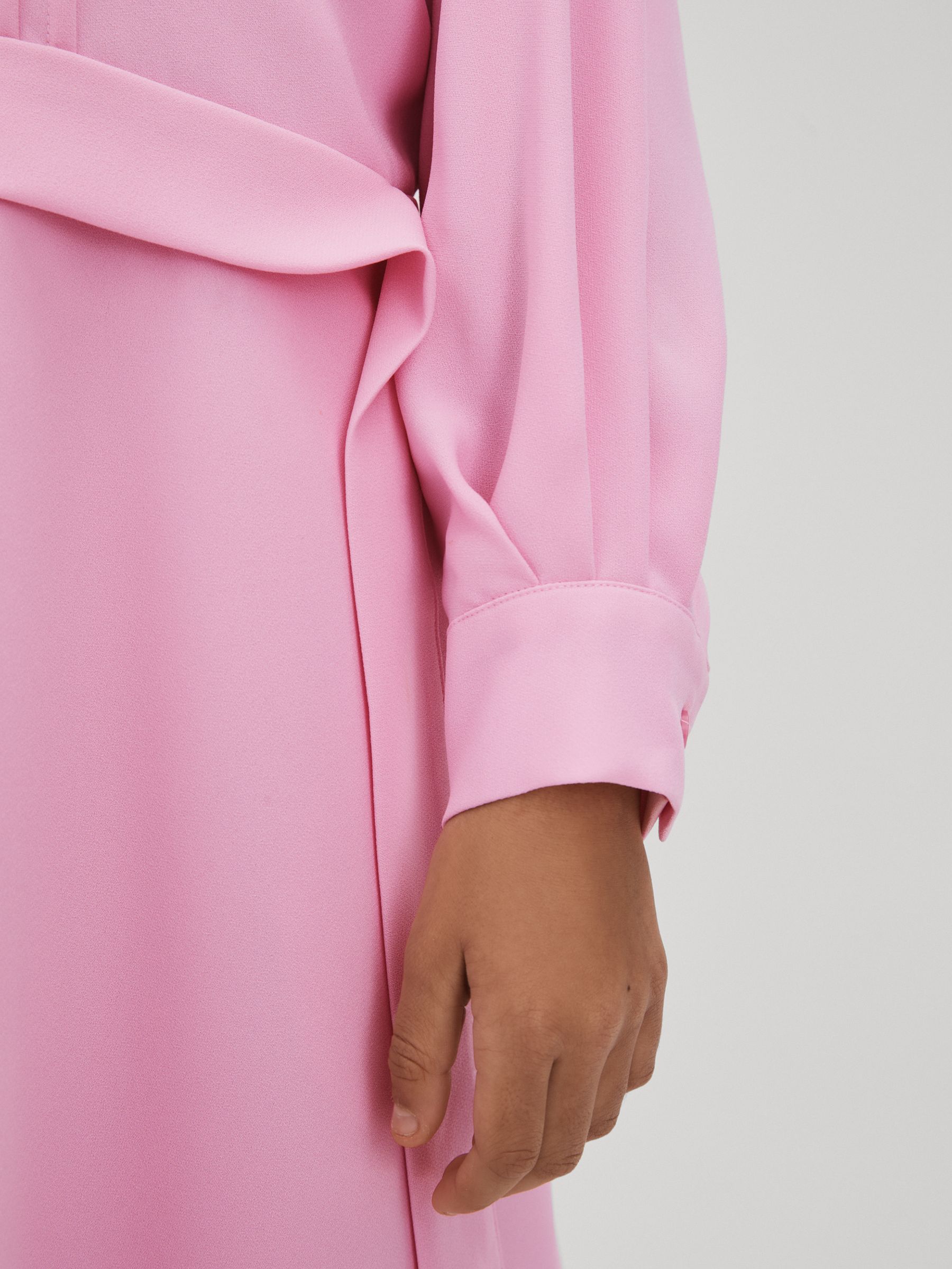 13-14 yrs Zip Front Asymmetric Dress in Pink - Image 5 of 6