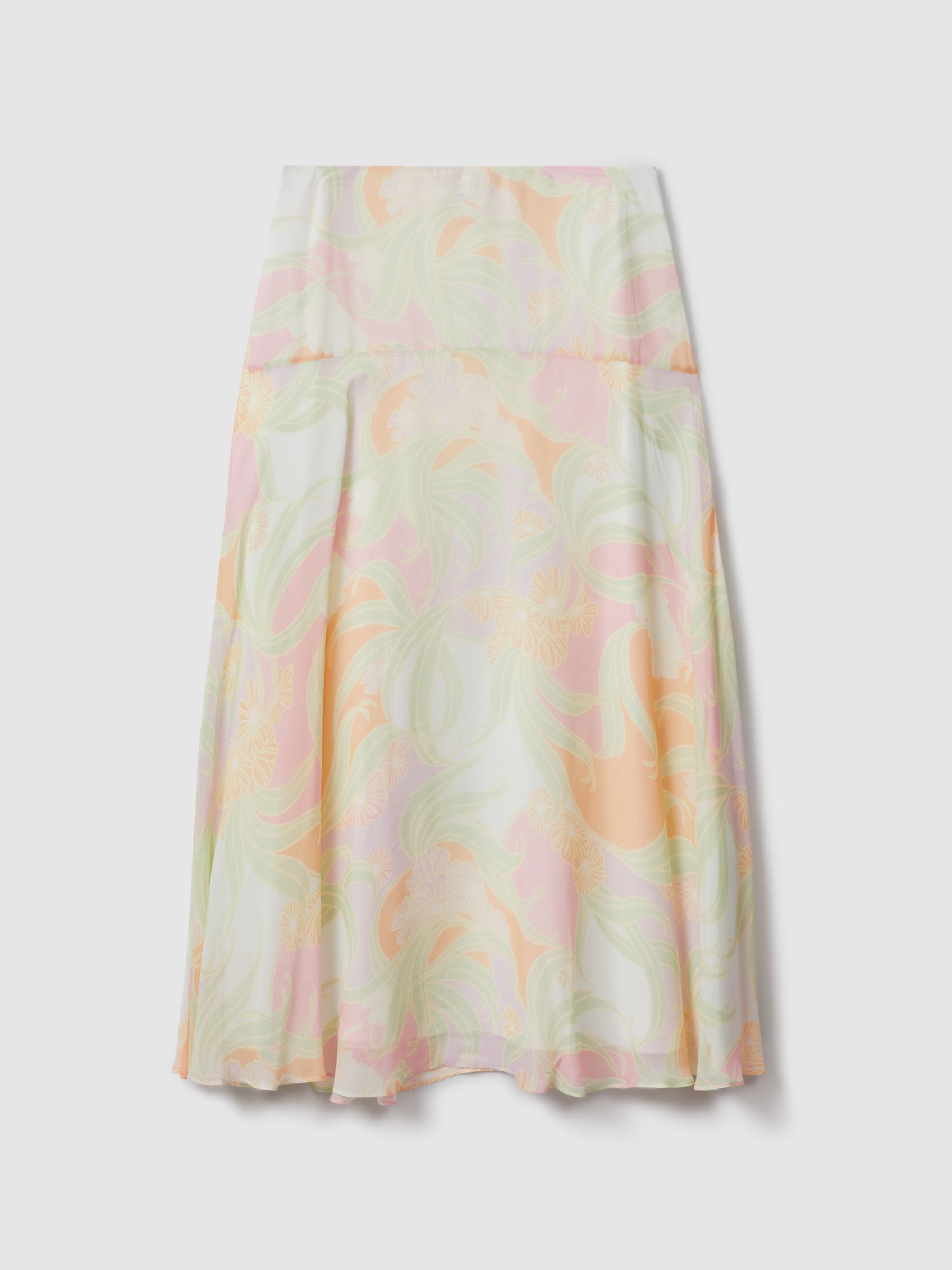 Florere Printed Midi Skirt in Multi - Image 2 of 7