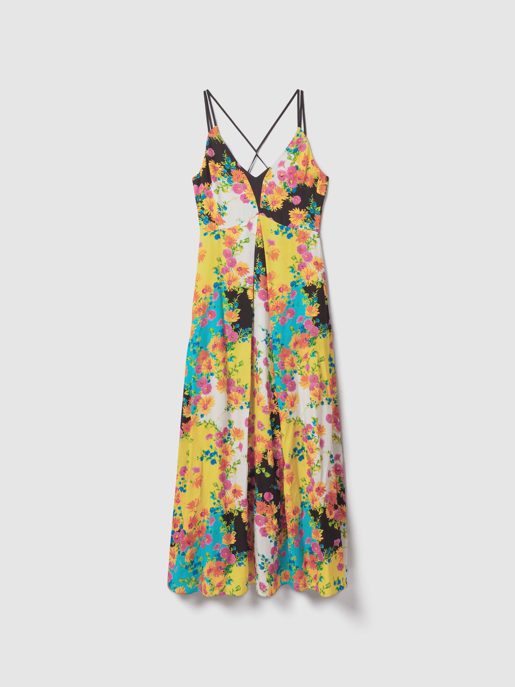 Florere Printed Dual Strap Maxi Dress in Multi - Image 2 of 6