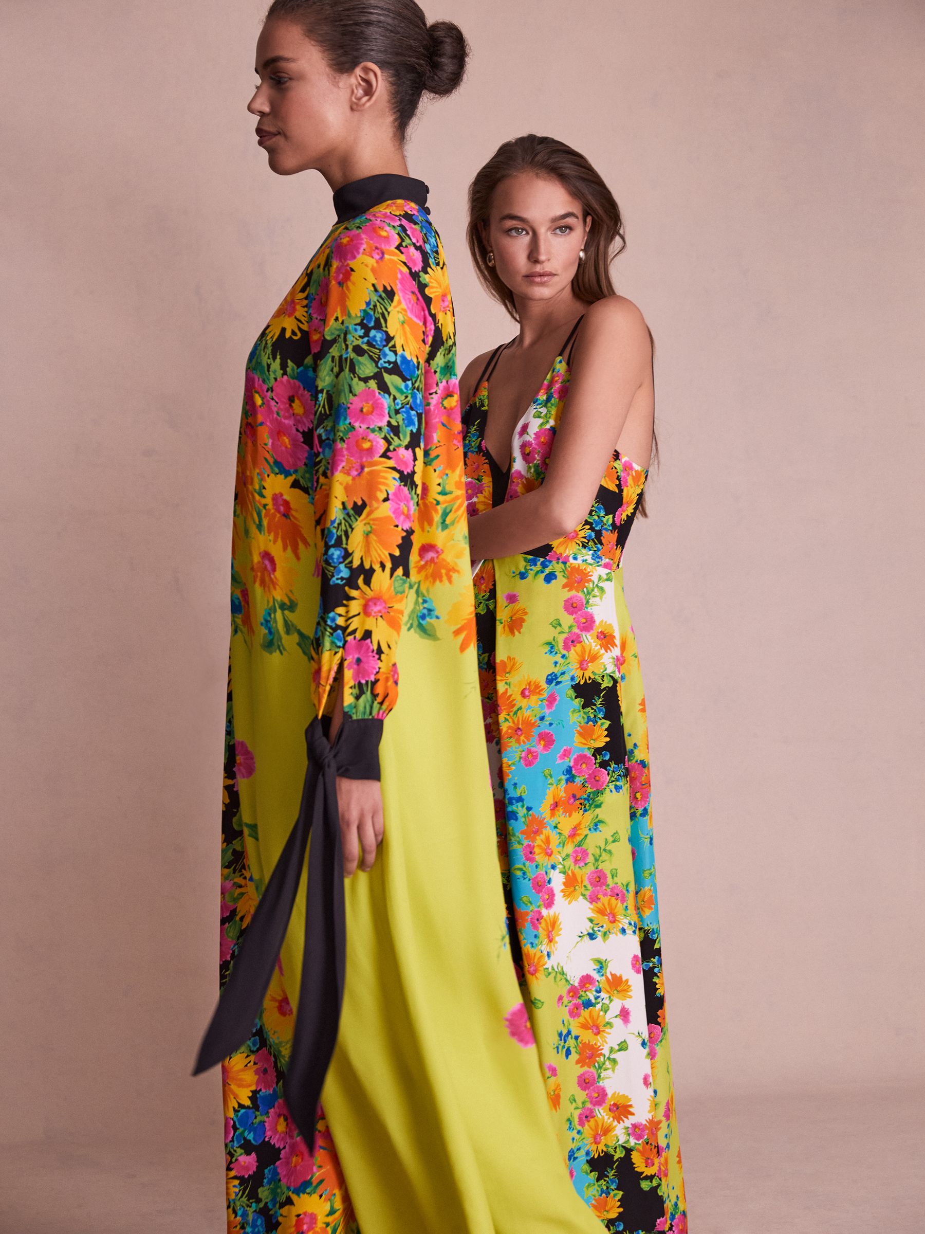 Florere Printed Dual Strap Maxi Dress in Multi - Image 3 of 6