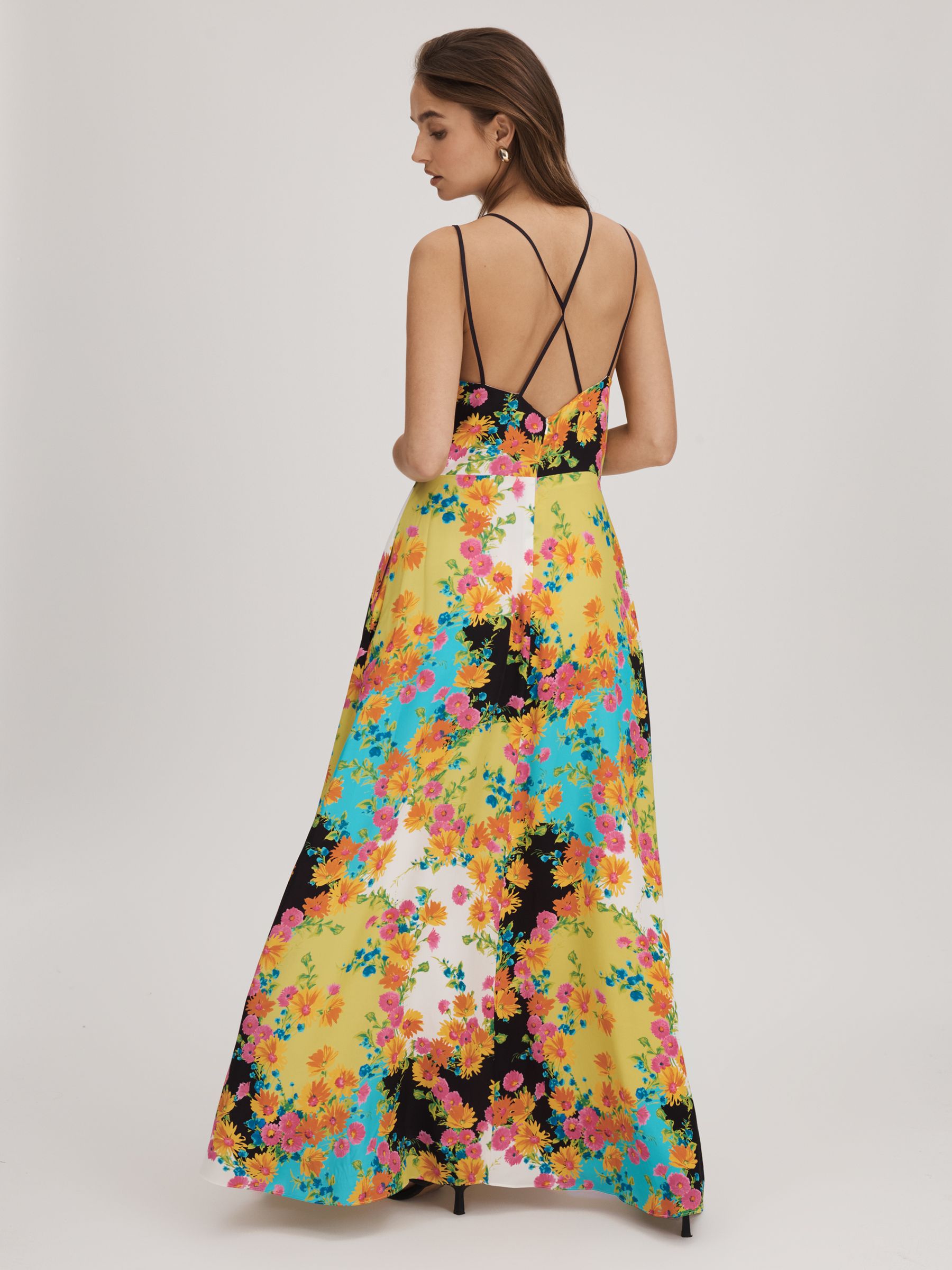 Florere Printed Dual Strap Maxi Dress in Multi - Image 5 of 6