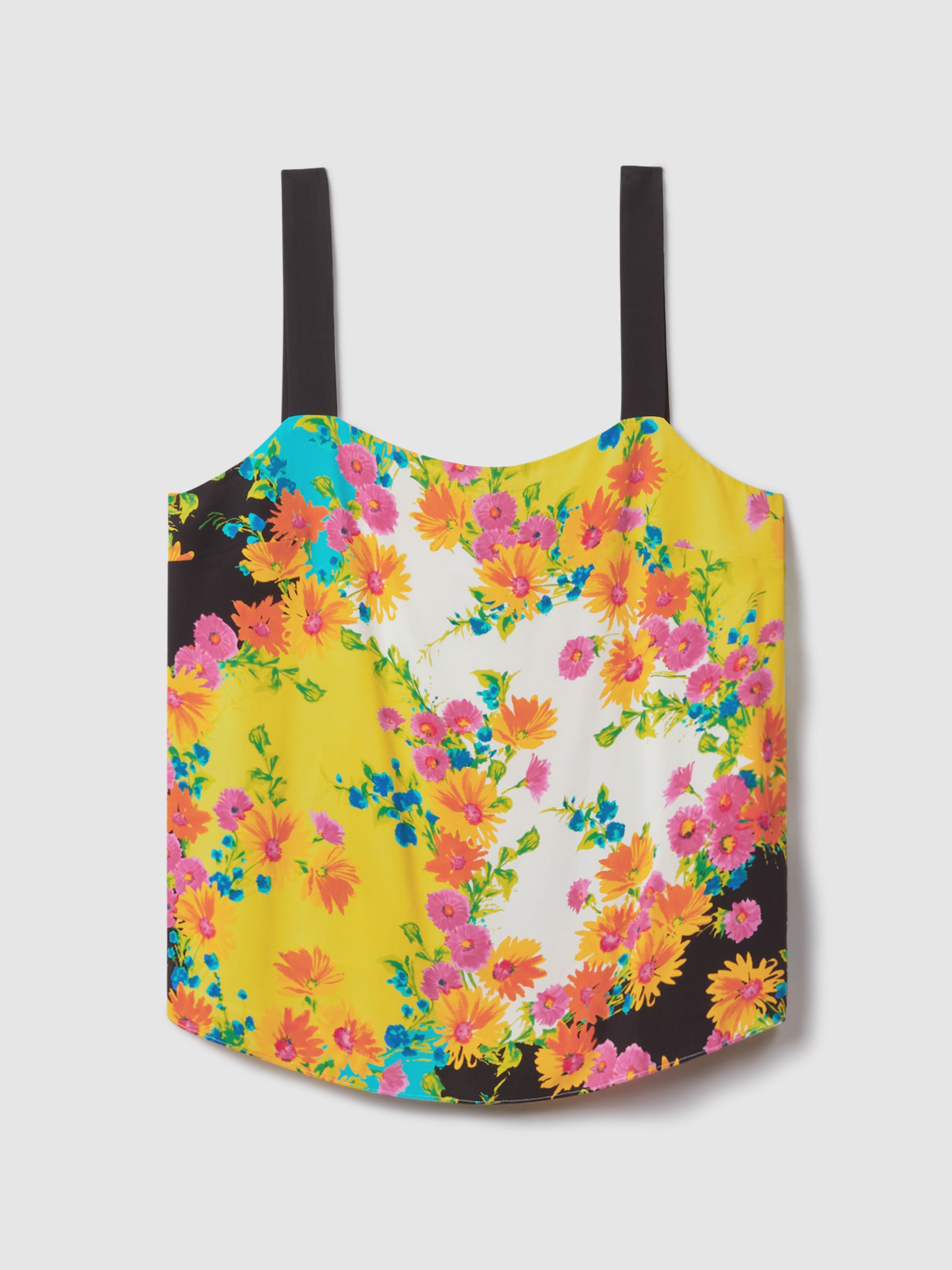 Florere Printed Square Neck Cami in Multi - Image 2 of 6