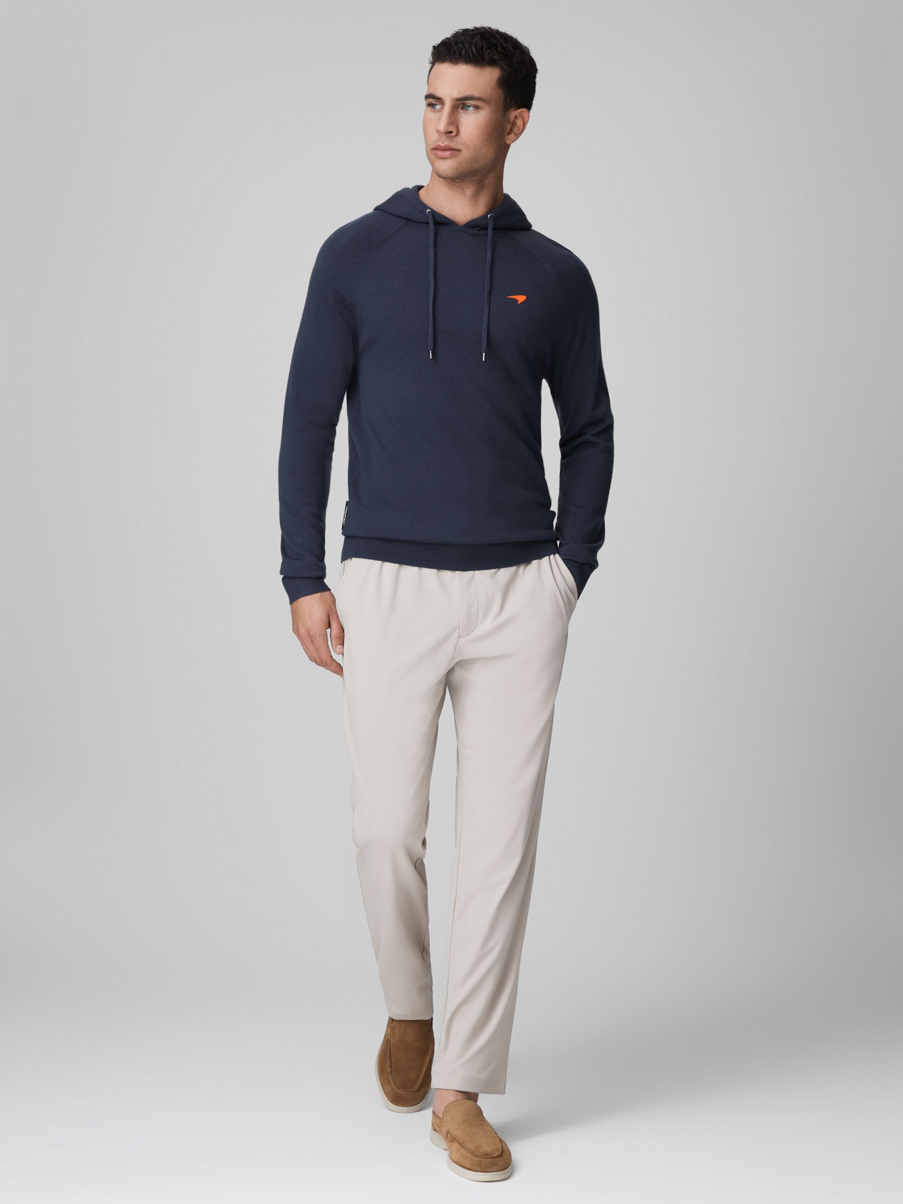 McLaren F1 Merino Wool Hoodie in Airforce Blue - Image 3 of 9